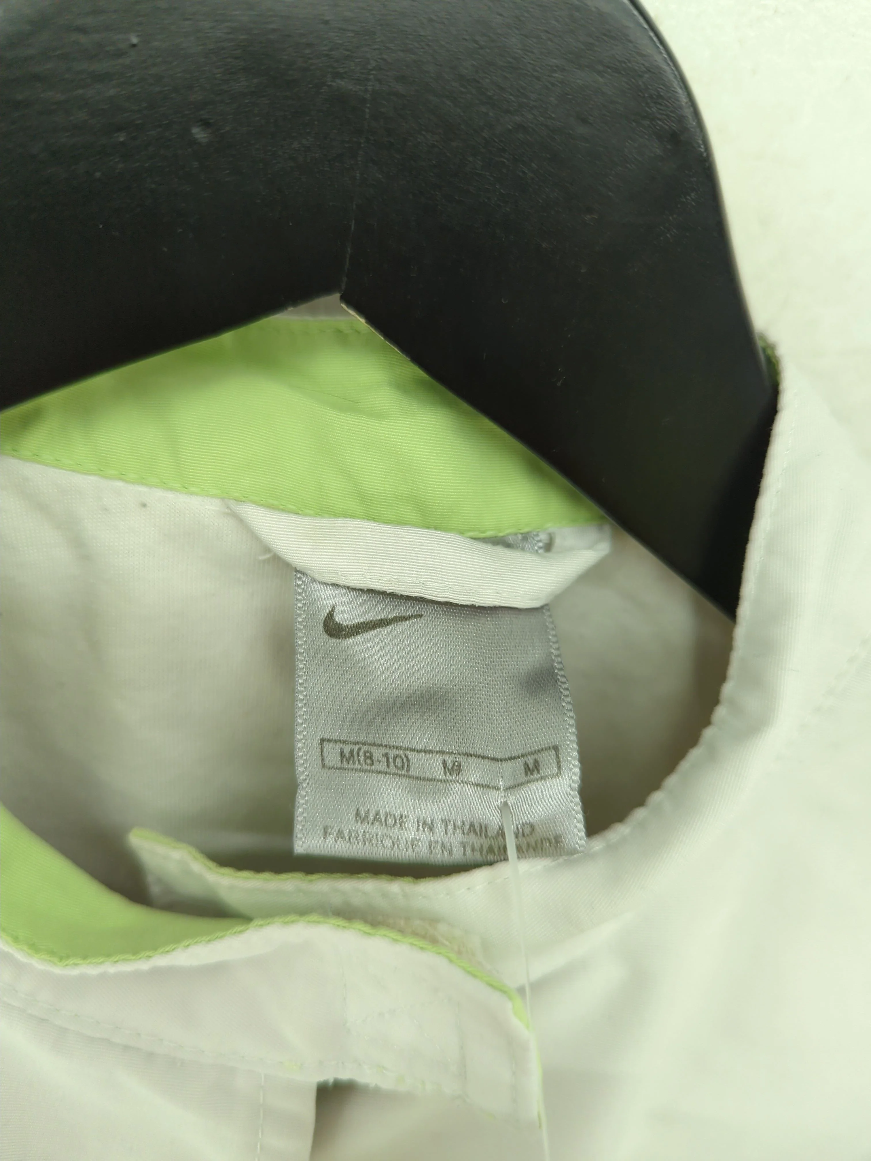 Nike Women's Hoodie M White Polyester with Cotton, Nylon Full Zip - Image 6