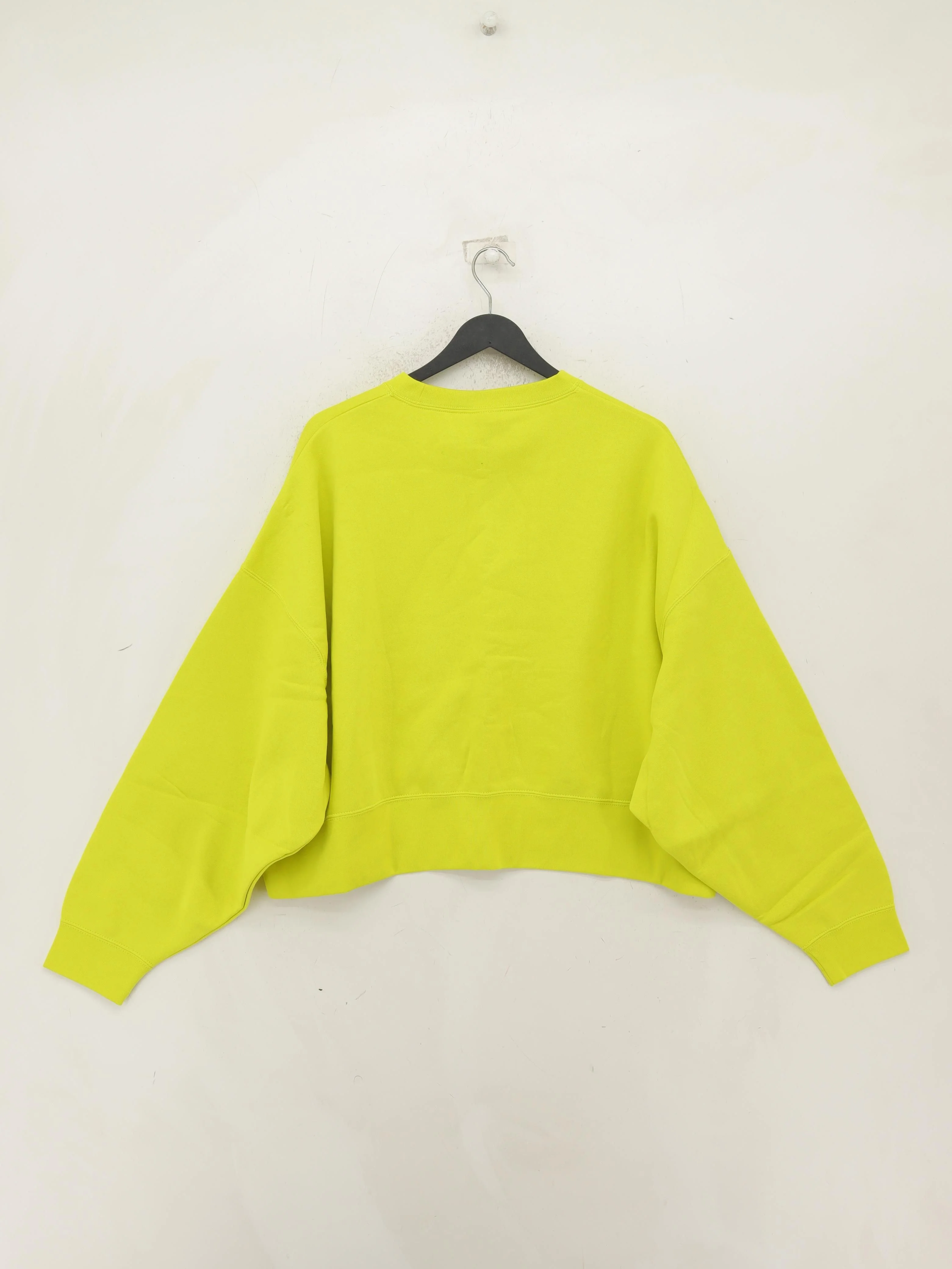 Nike Women's Hoodie M Yellow Cotton with Polyester Pullover - Image 2