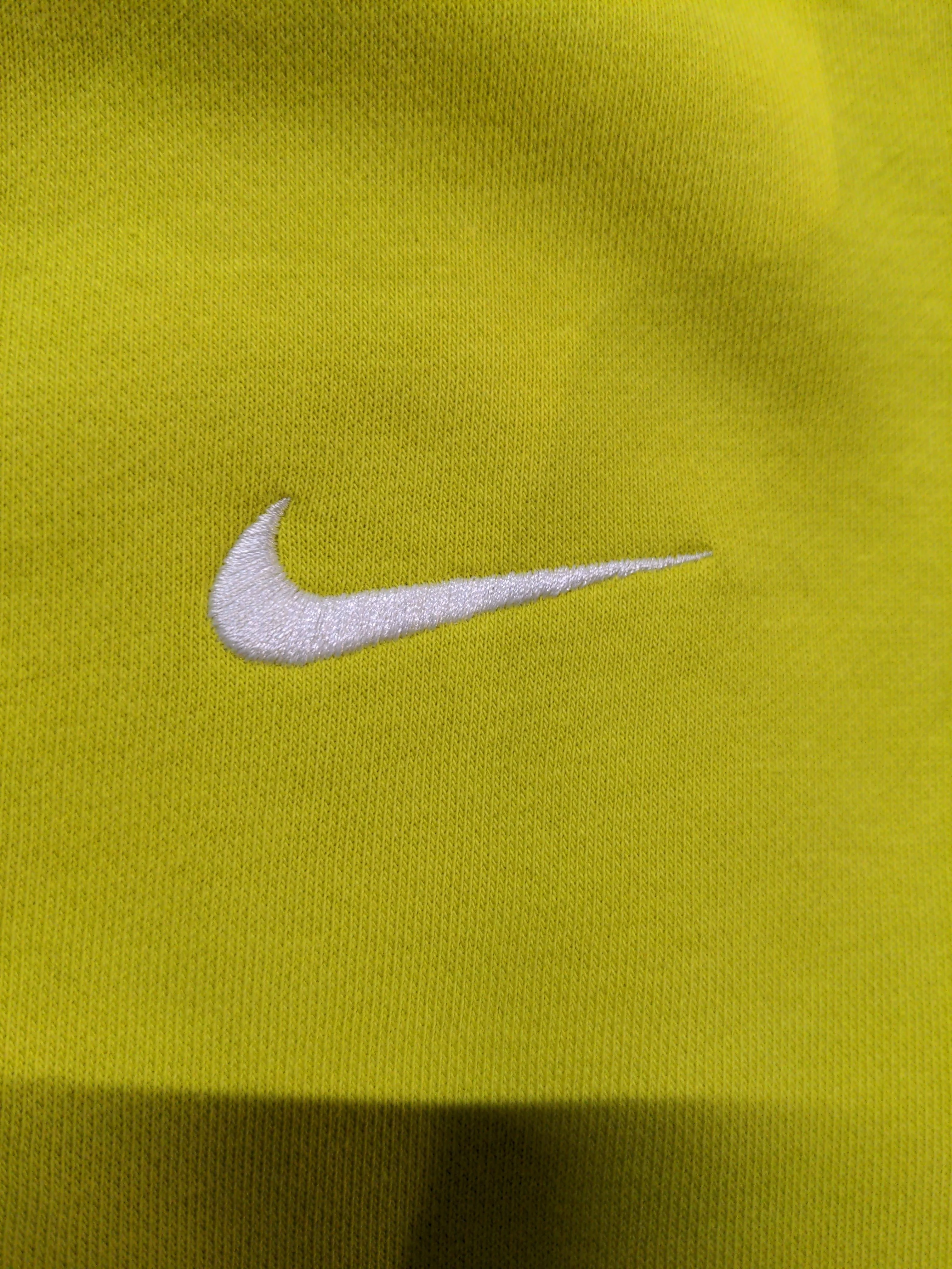 Nike Women's Hoodie M Yellow Cotton with Polyester Pullover - Image 5