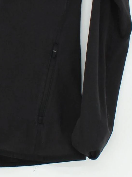 Nike Women's Hoodie S Black 100% Polyester Full Zip - Image 4