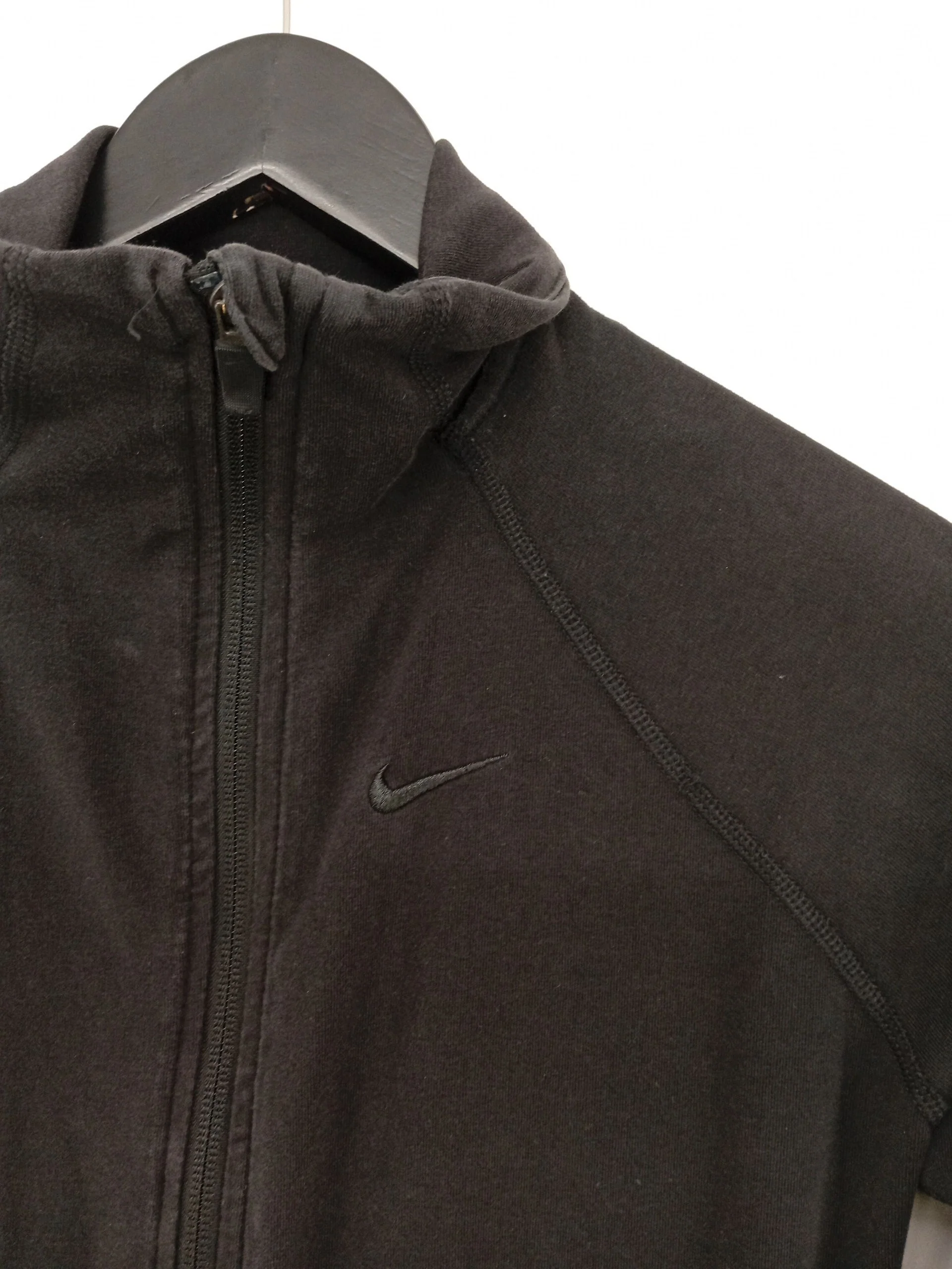 Nike Women's Hoodie S Black 100% Polyester Full Zip - Image 5