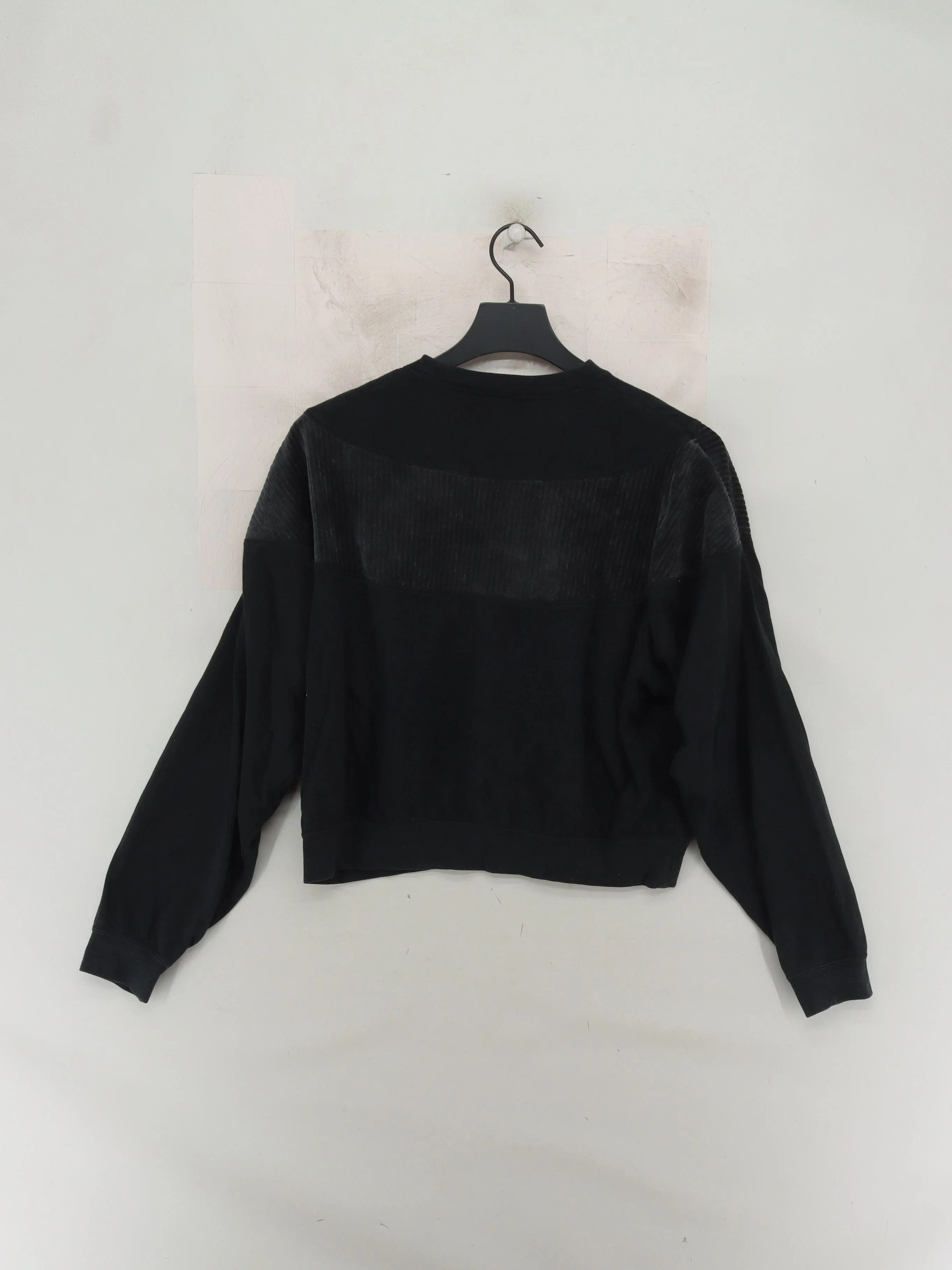 Nike Women's Hoodie S Black Cotton with Rayon, Polyester Pullover - Image 2