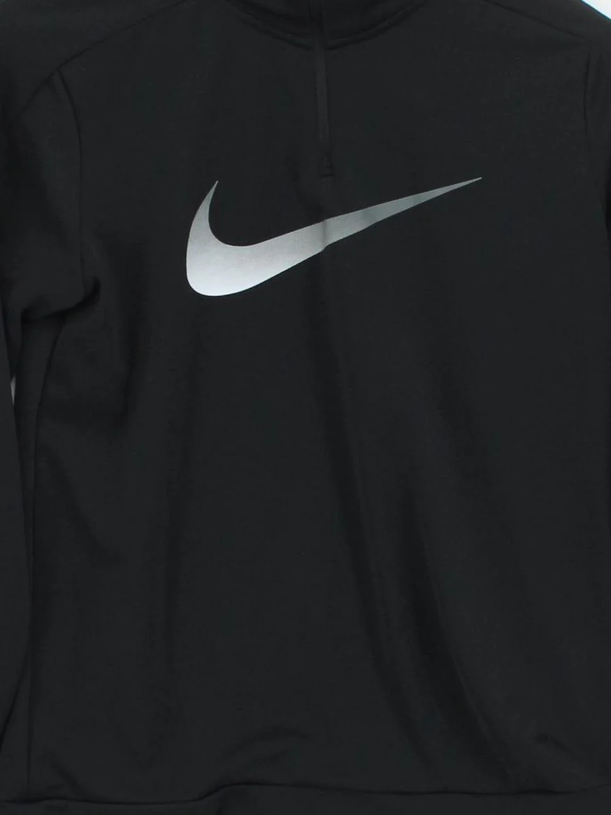 Nike Women's Hoodie S Black Graphic 100% Polyester Pullover - Image 3