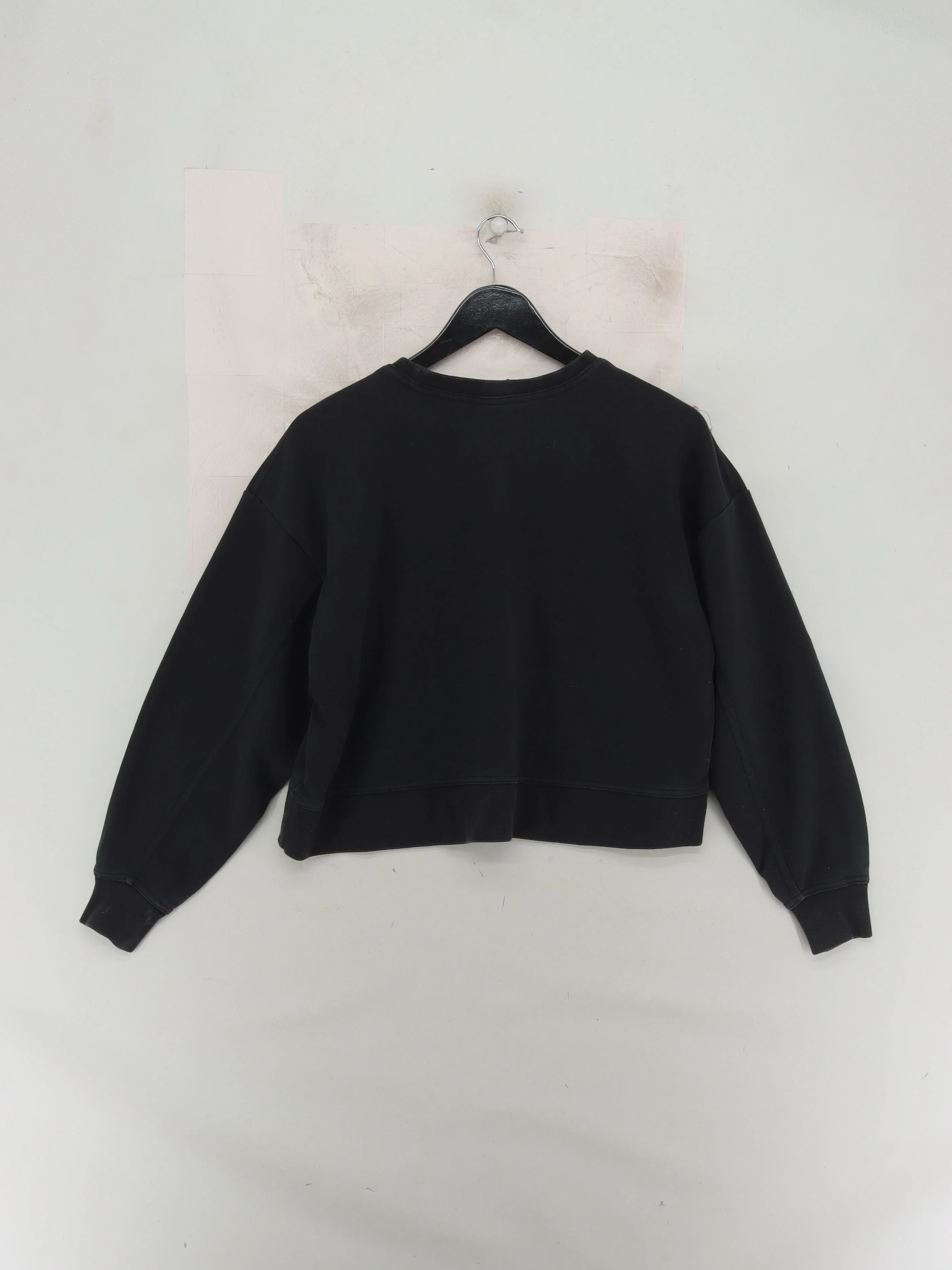 Nike Women's Hoodie S Black Graphic Cotton with Polyester Pullover - Image 2