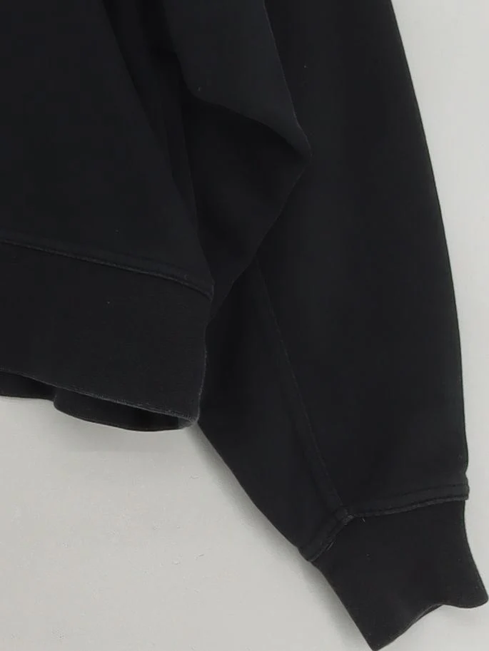 Nike Women's Hoodie S Black Graphic Cotton with Polyester Pullover - Image 4