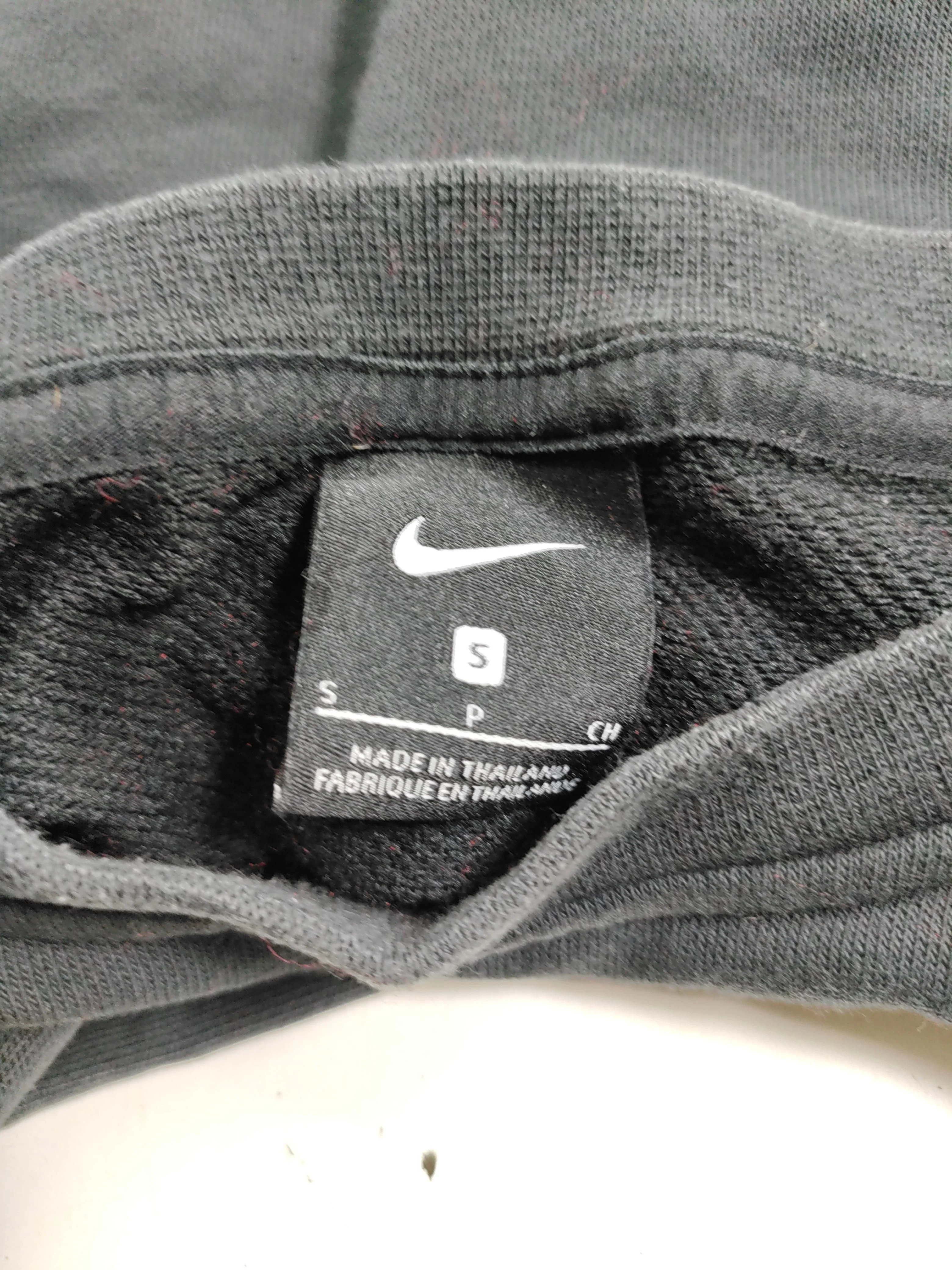 Nike Women's Hoodie S Black Graphic Cotton with Polyester Pullover - Image 5
