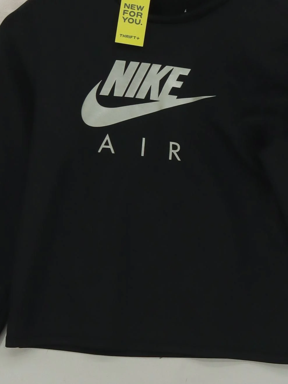 Nike Women's Hoodie S Black Graphic Polyester with Elastane Pullover - Image 3