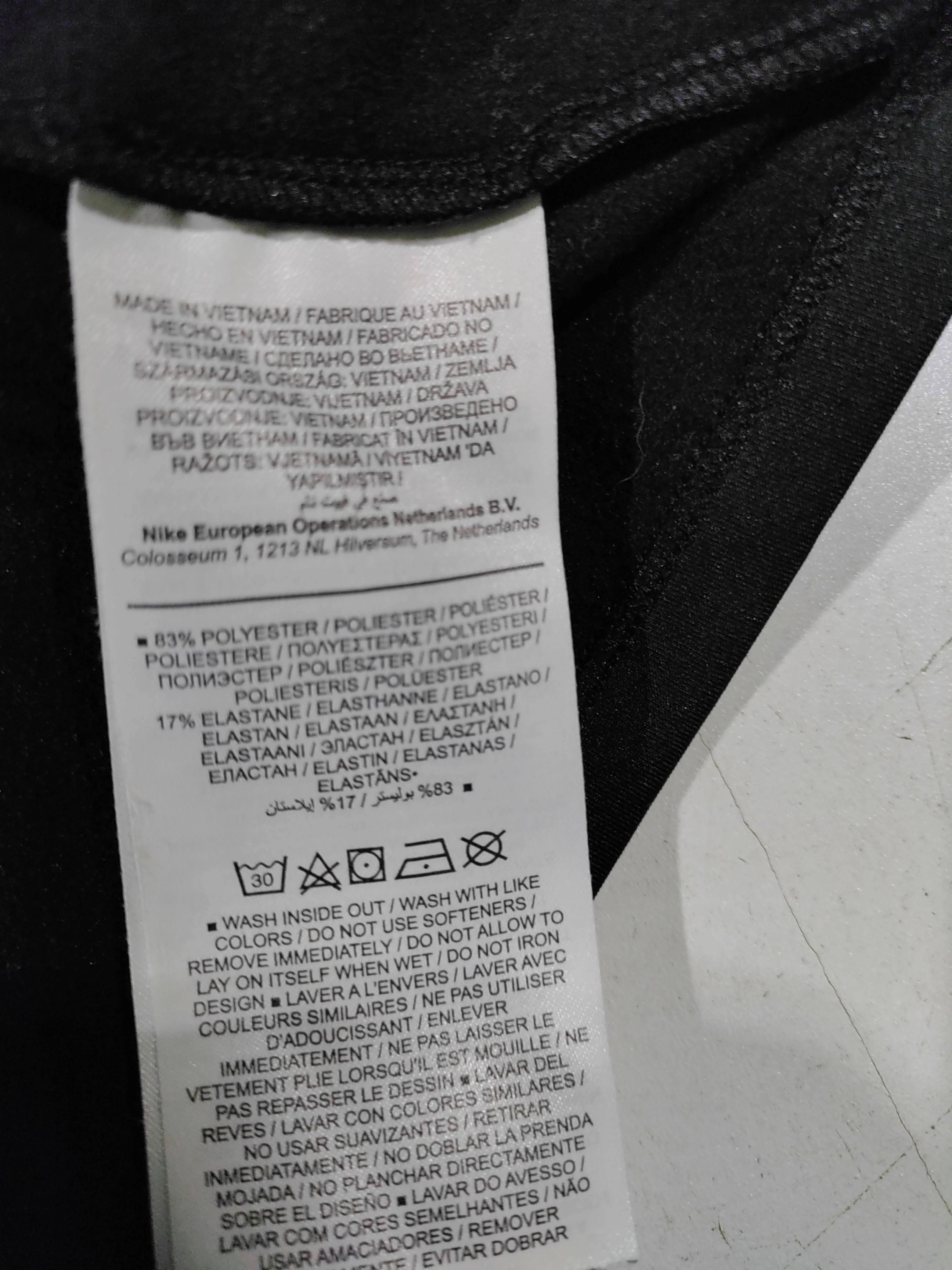 Nike Women's Hoodie S Black Graphic Polyester with Elastane Pullover - Image 6