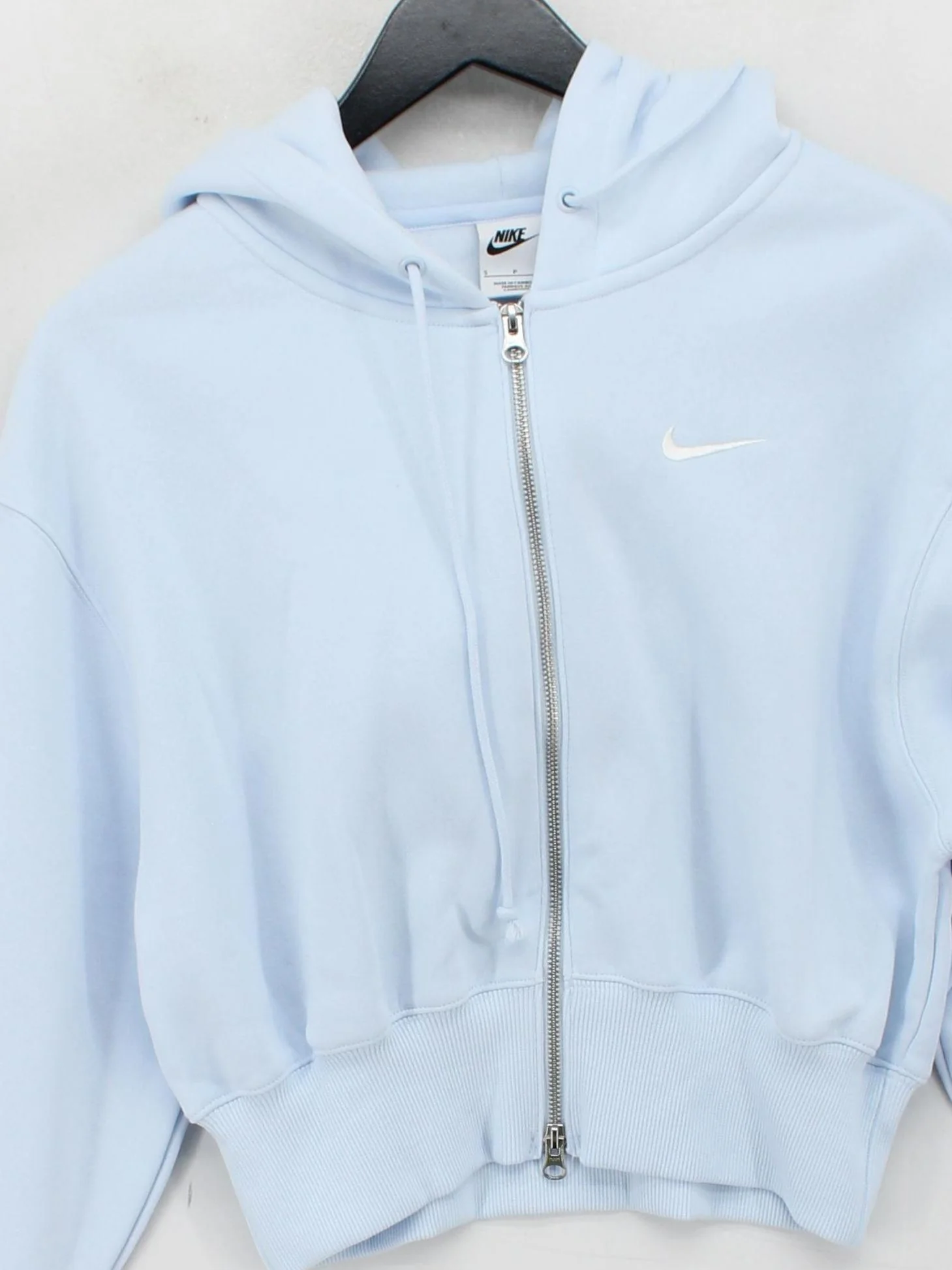 Nike Women's Hoodie S Blue Cotton with Polyester Pullover - Image 3