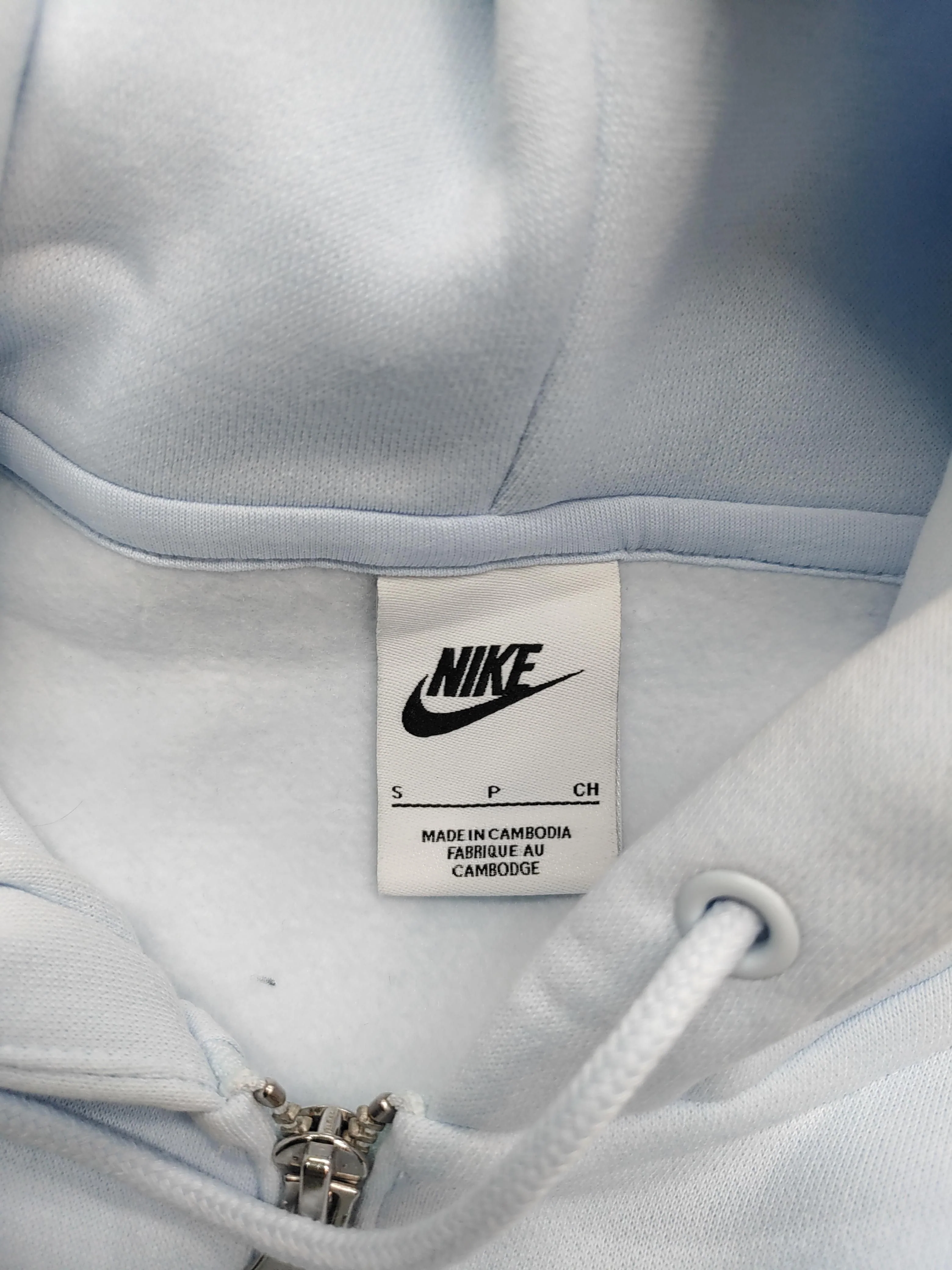 Nike Women's Hoodie S Blue Cotton with Polyester Pullover - Image 5