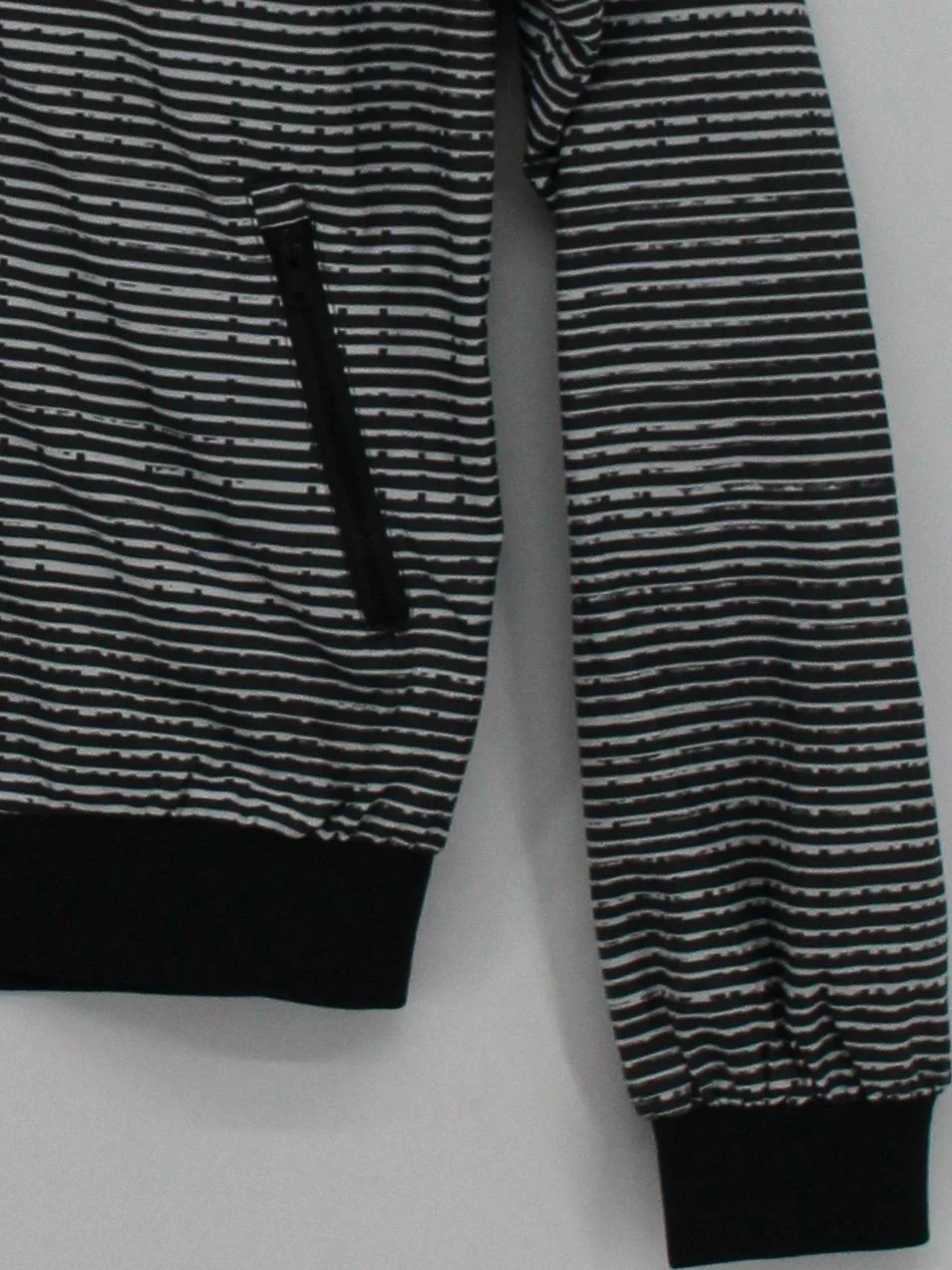 Nike Women's Hoodie S Grey Striped 100% Polyester Pullover - Image 4