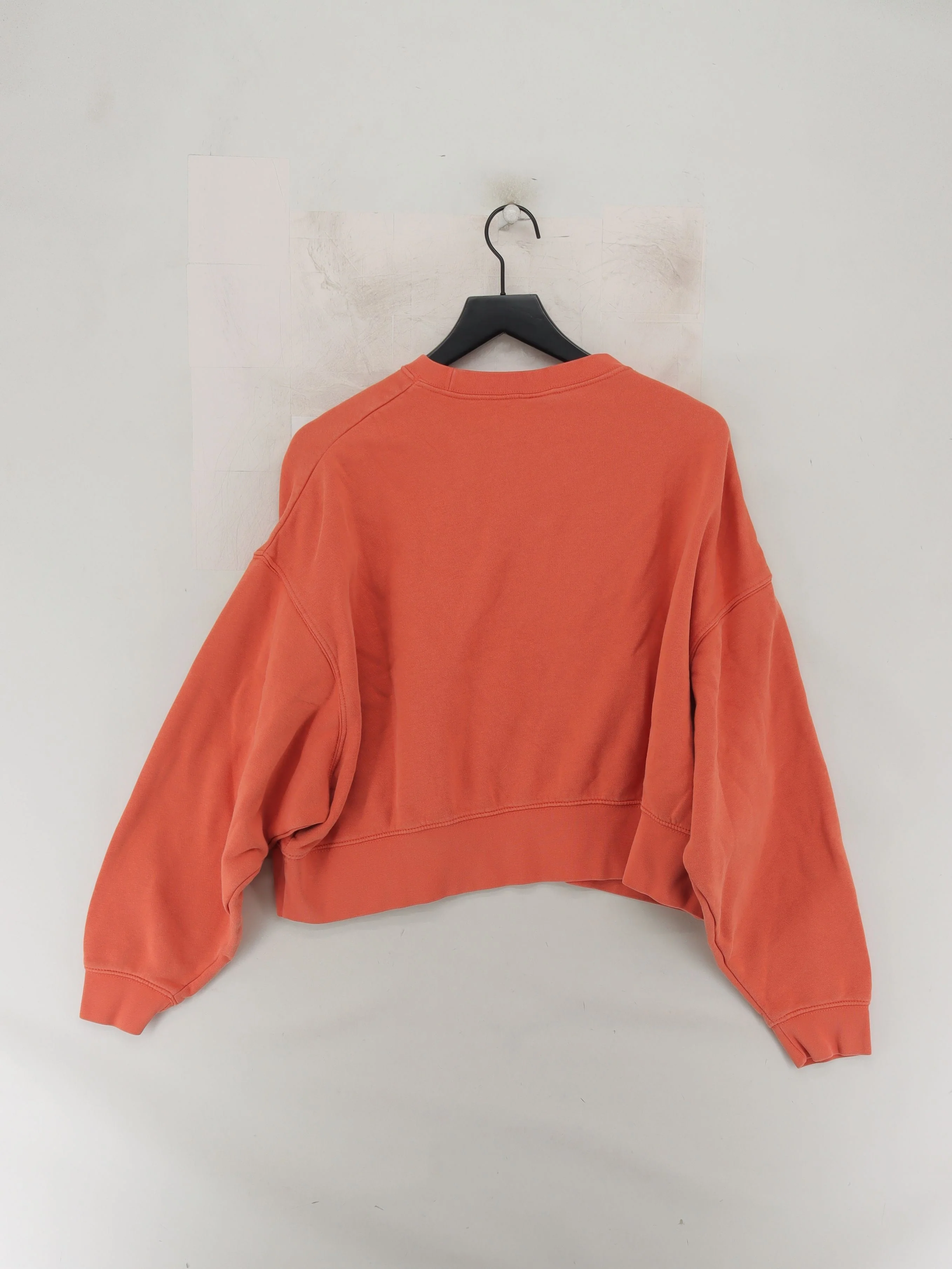 Nike Women's Hoodie S Orange Cotton with Polyester Pullover - Image 2