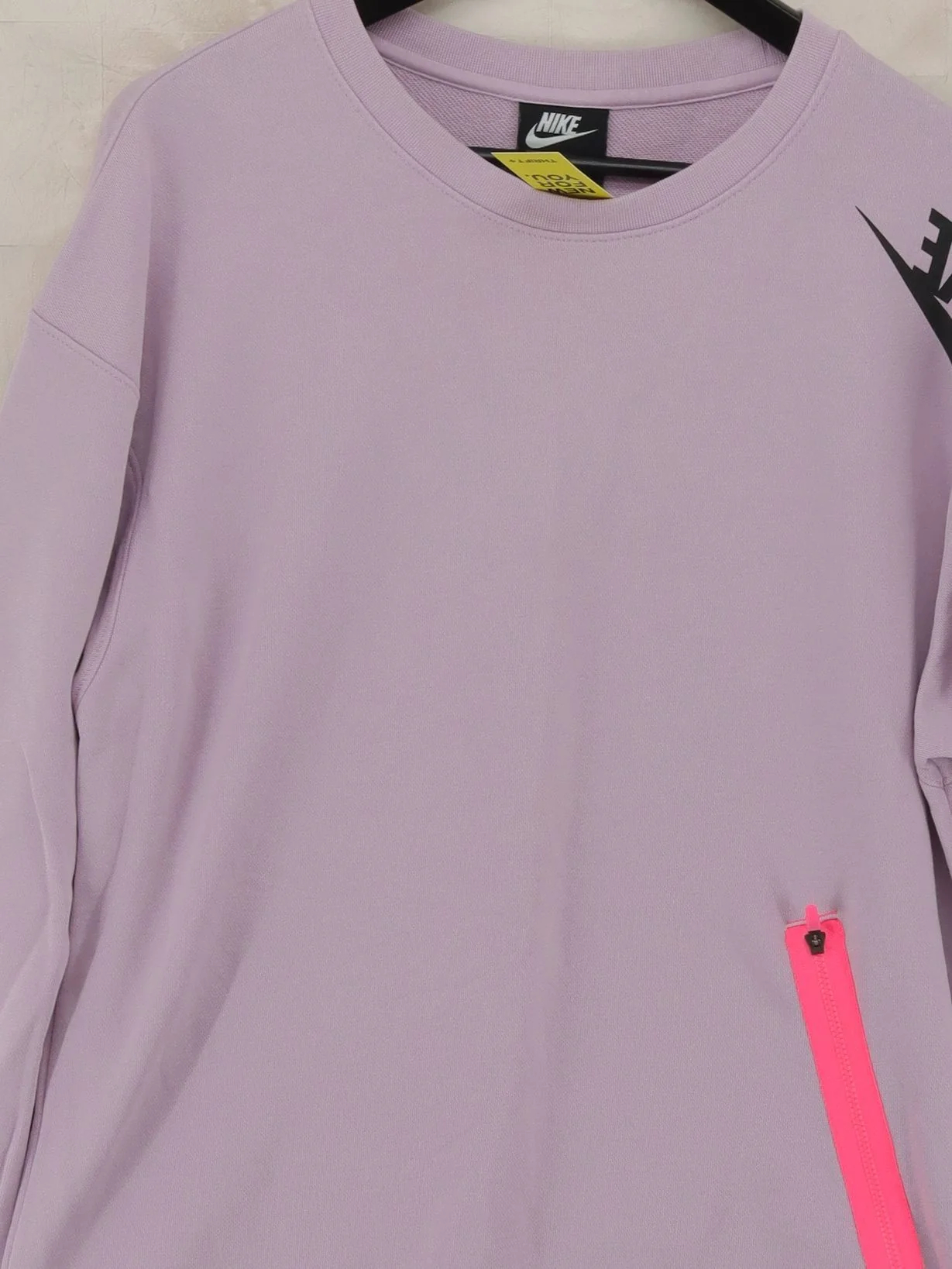 Nike Women's Hoodie S Purple Cotton with Polyester Pullover - Image 3