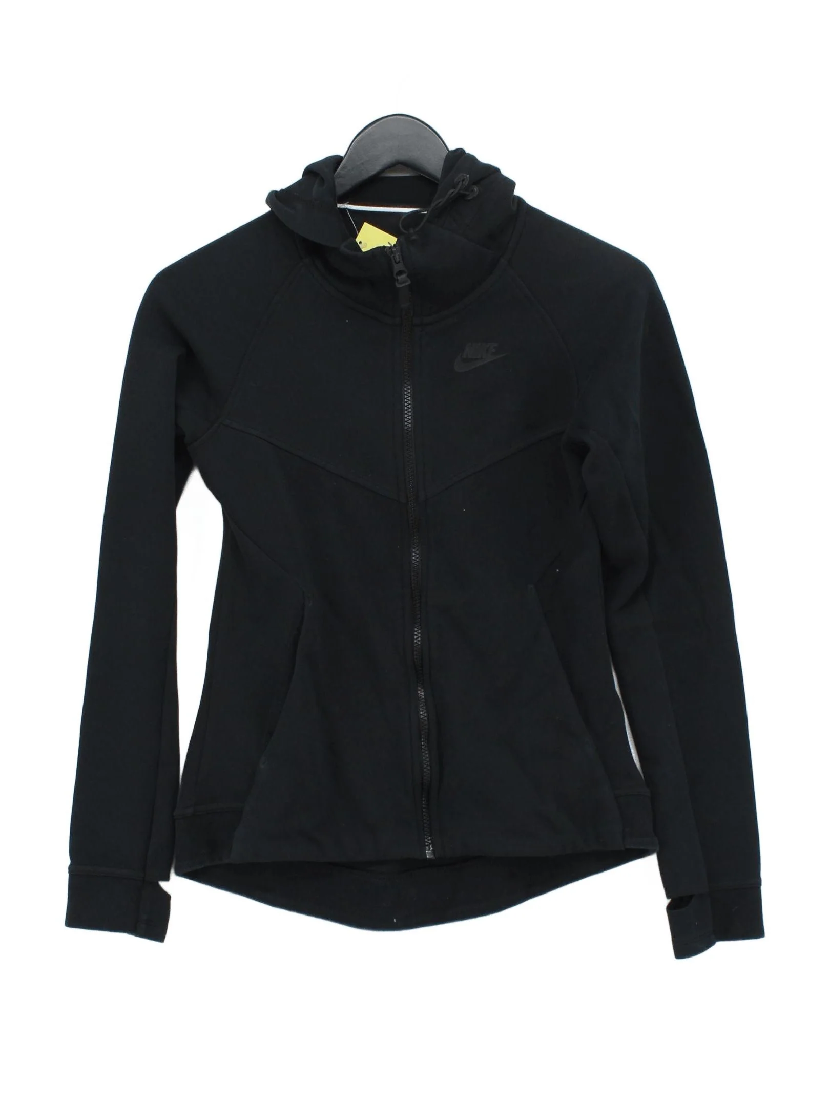 Nike Women's Hoodie XS Black Cotton with Polyester Pullover