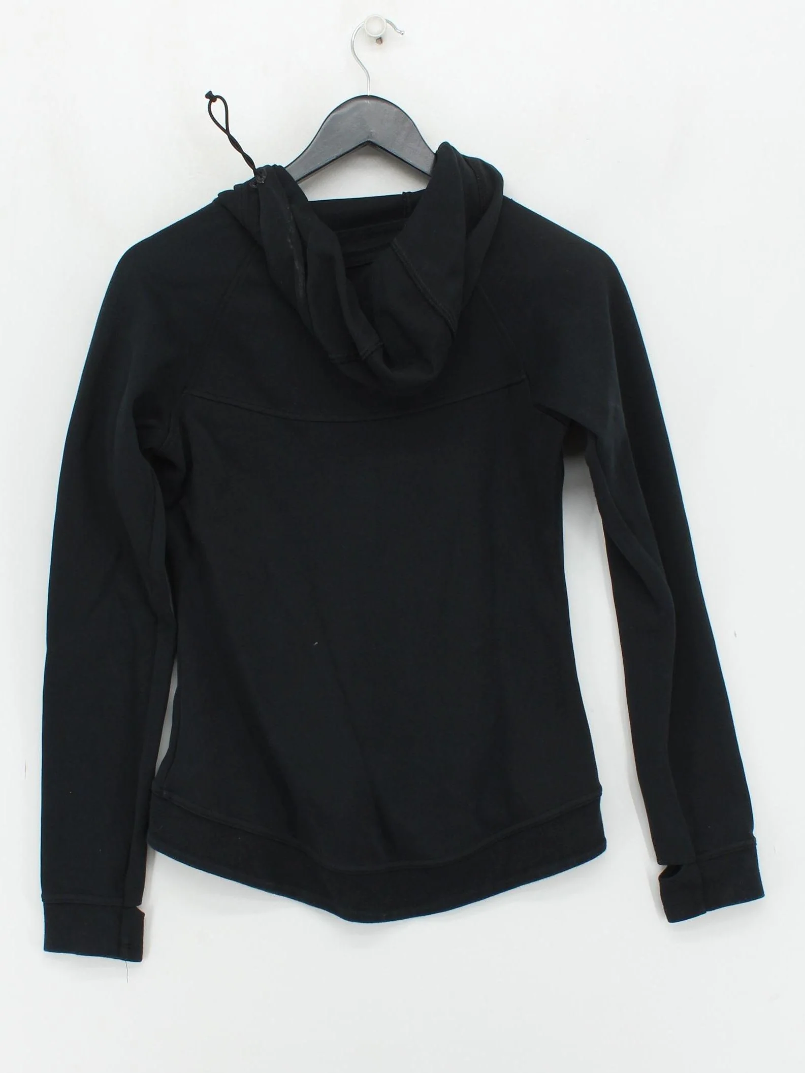Nike Women's Hoodie XS Black Cotton with Polyester Pullover - Image 2