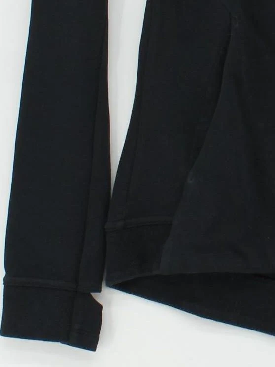 Nike Women's Hoodie XS Black Cotton with Polyester Pullover - Image 4