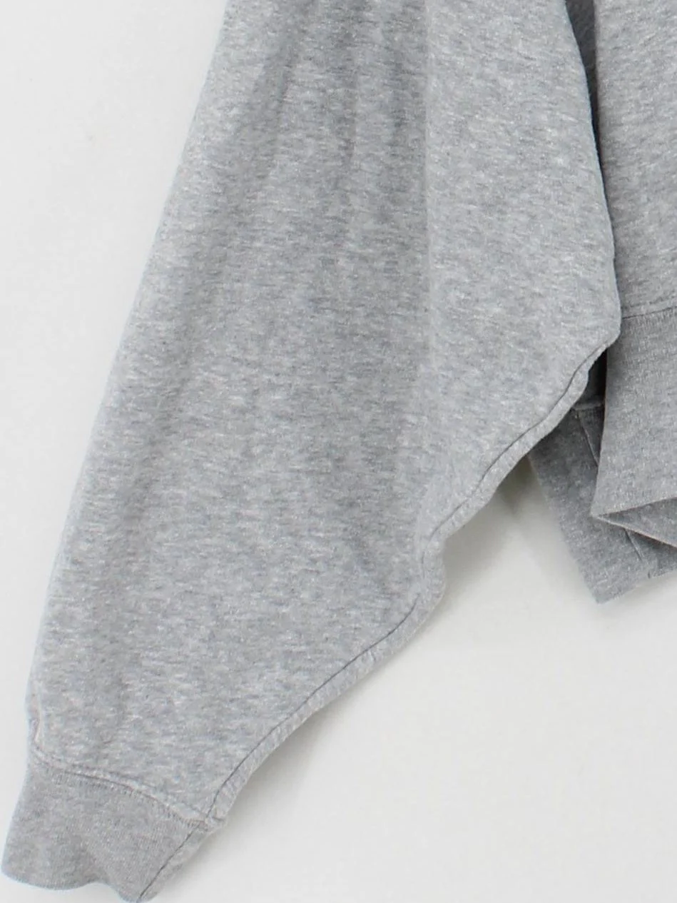 Nike Women's Hoodie XS Grey Cotton with Polyester Pullover - Image 4