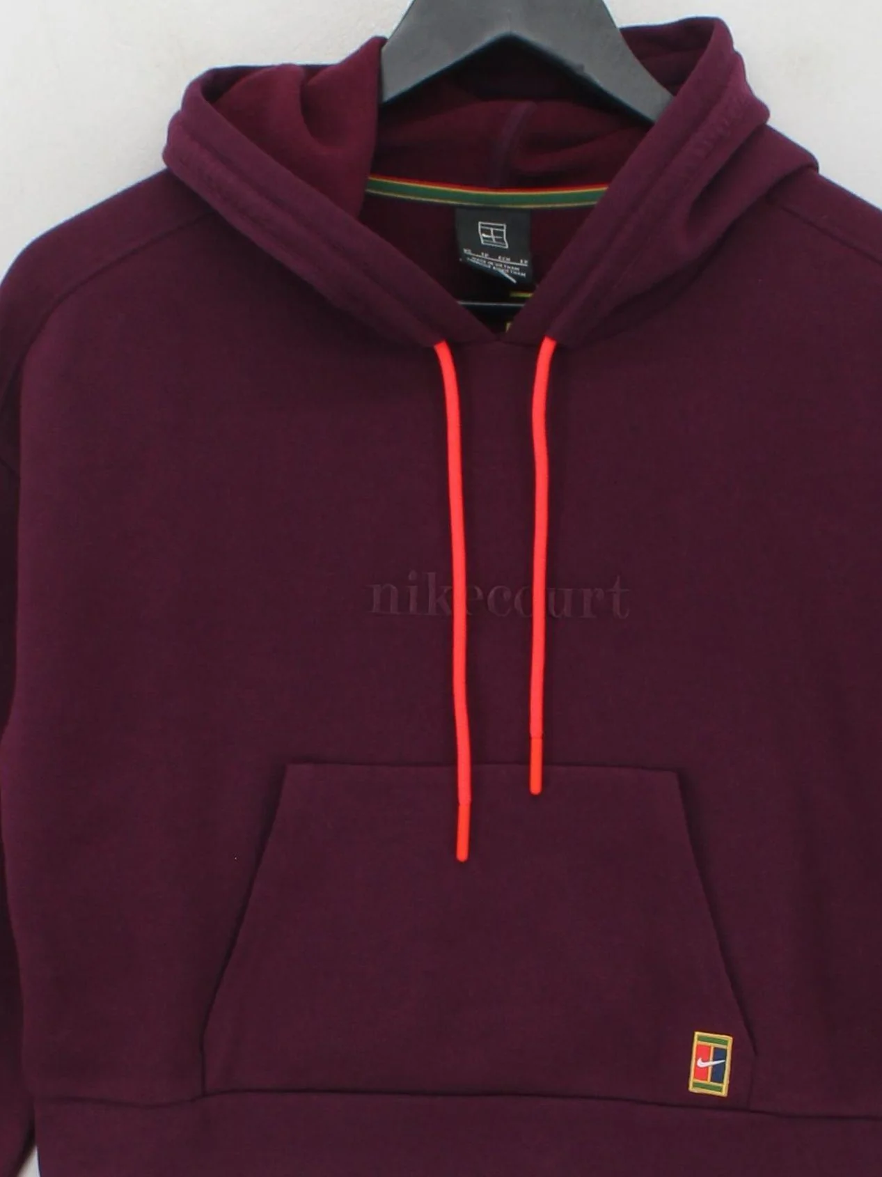 Nike Women's Hoodie XS Purple Polyester with Cotton Pullover - Image 3
