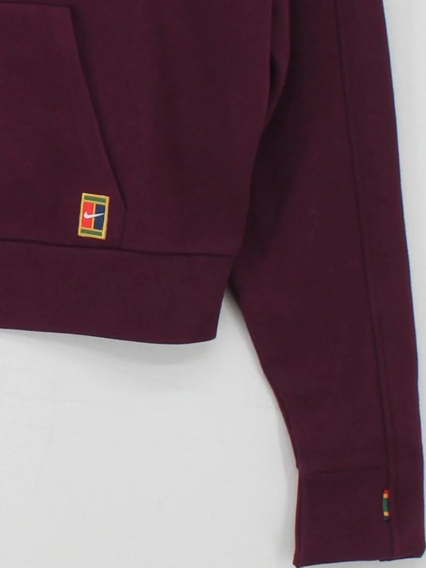 Nike Women's Hoodie XS Purple Polyester with Cotton Pullover - Image 4