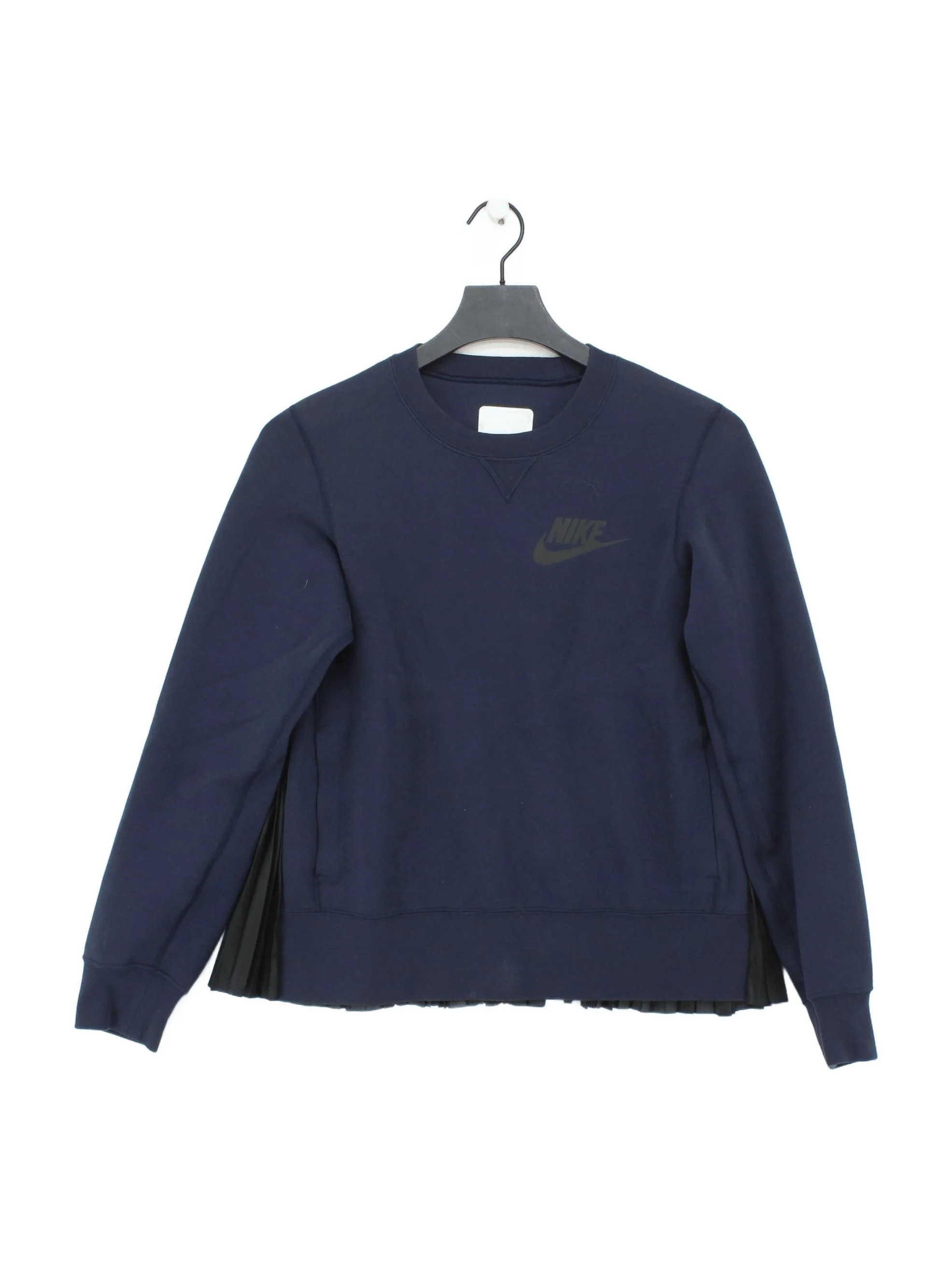 Nike Women's Hoodie XXS Blue Cotton with Polyester Pullover