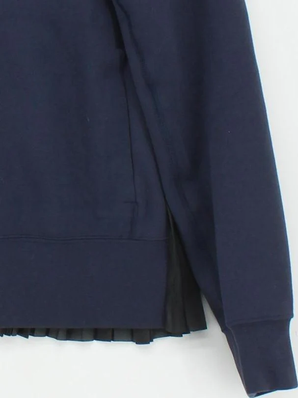 Nike Women's Hoodie XXS Blue Cotton with Polyester Pullover - Image 4