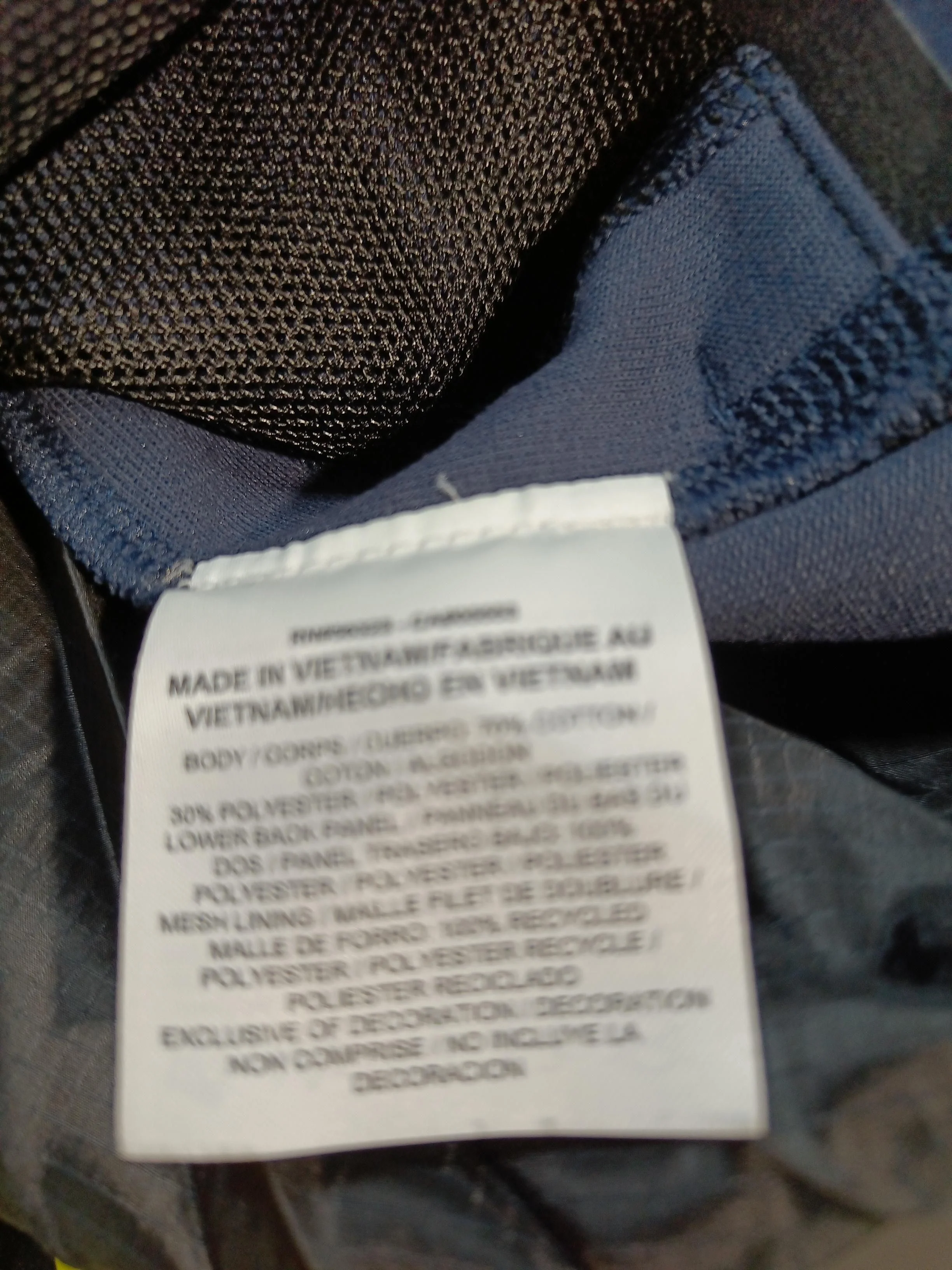 Nike Women's Hoodie XXS Blue Cotton with Polyester Pullover - Image 6