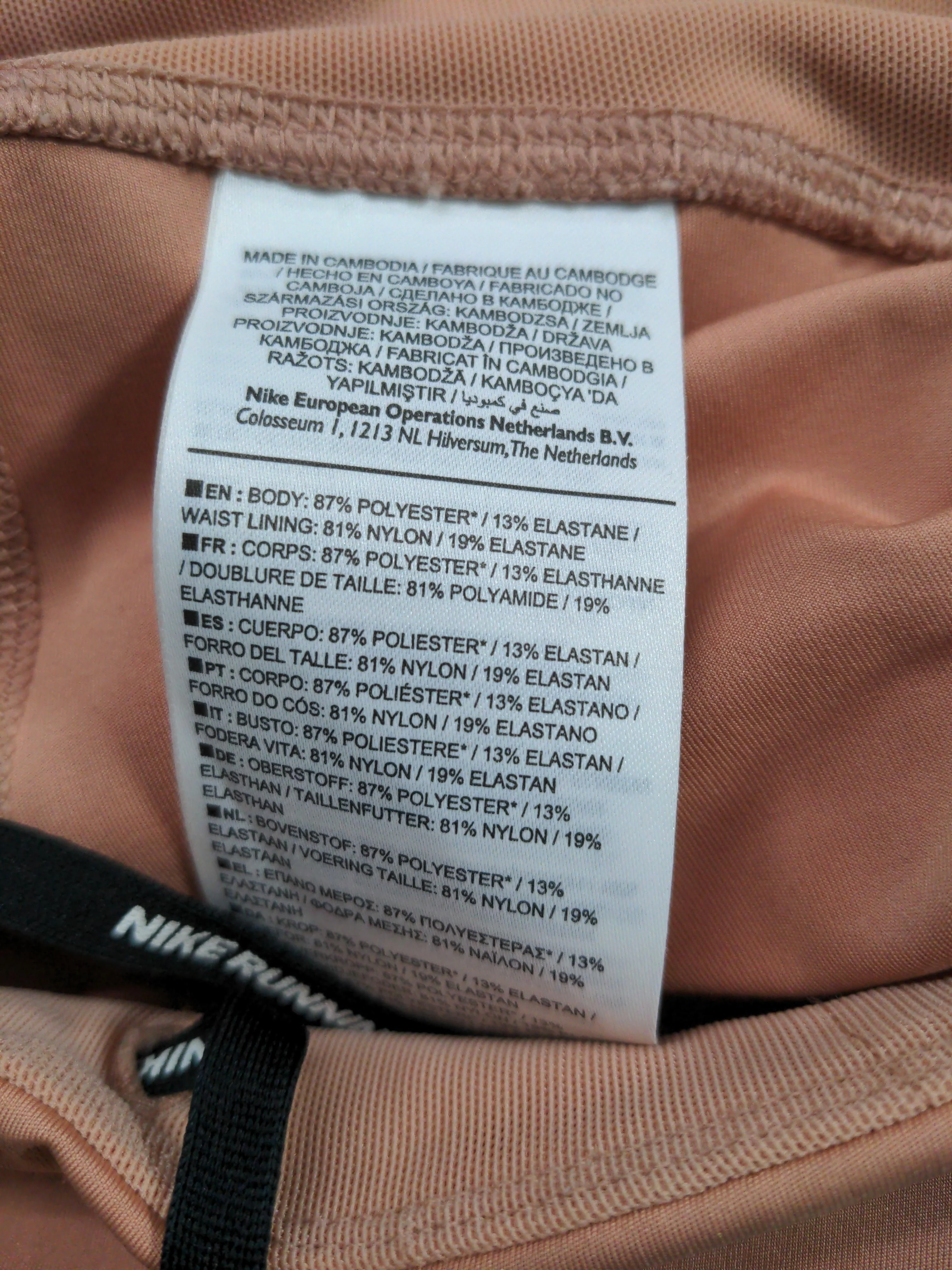 Nike Women's Leggings L Pink Polyester with Elastane Capri - Image 6