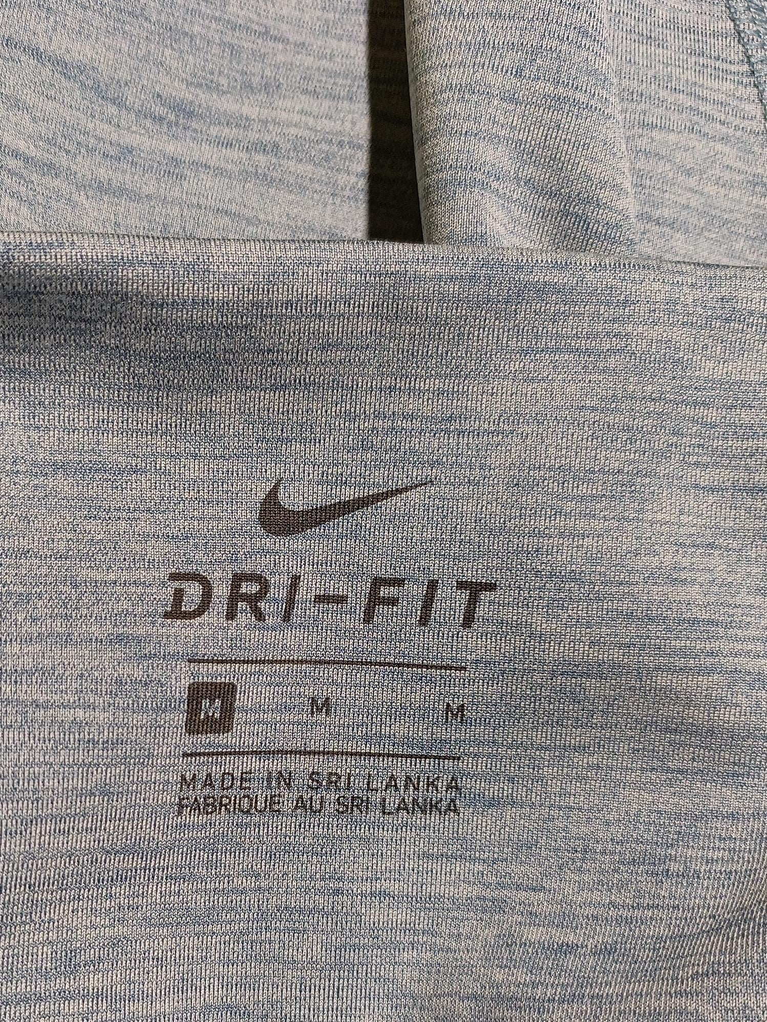 Nike Women's Leggings M Blue Polyester with Elastane Full length - Image 5