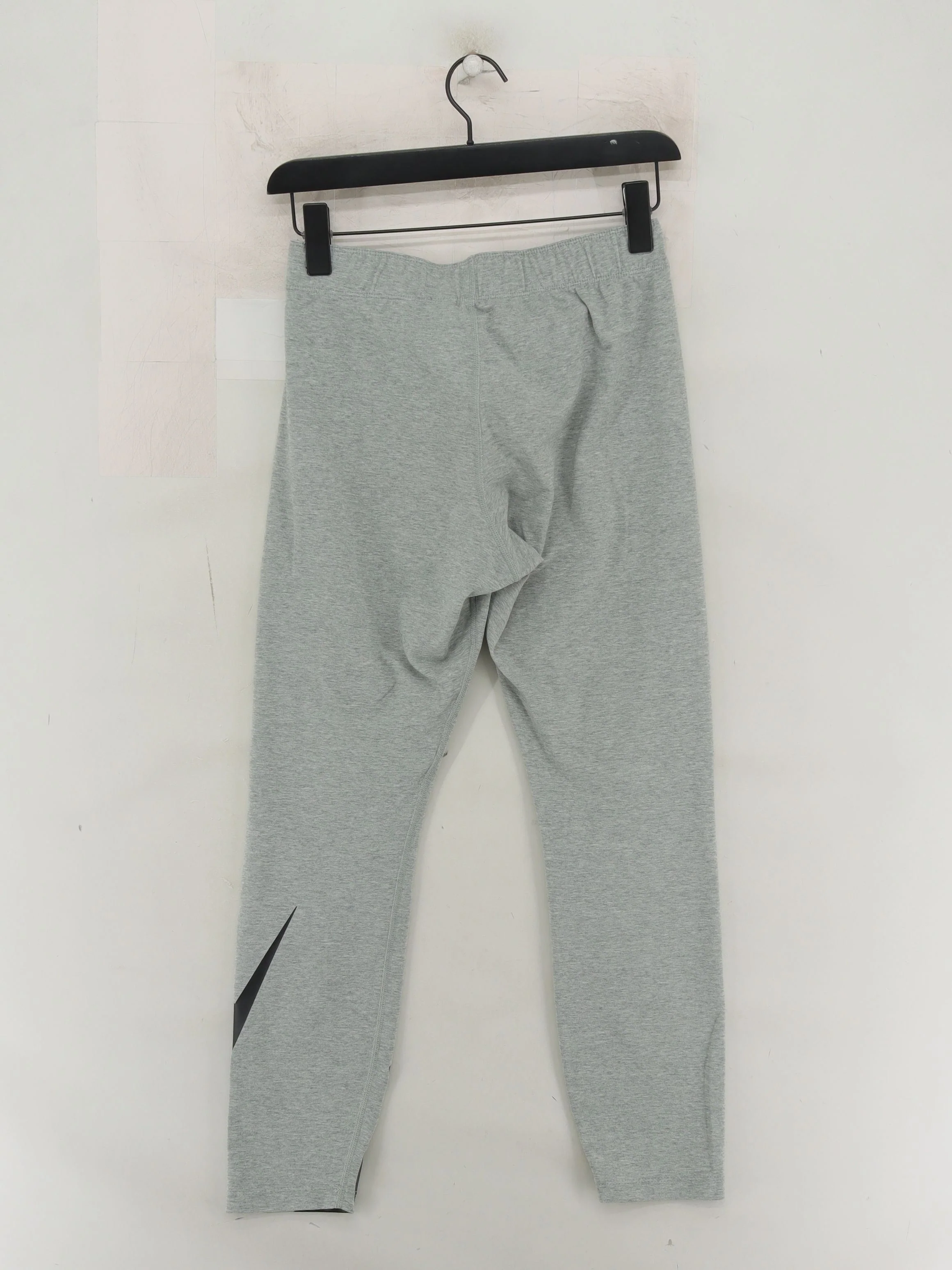 Nike Women's Leggings M Grey Graphic Cotton with Polyester, Elastane Capri - Image 2