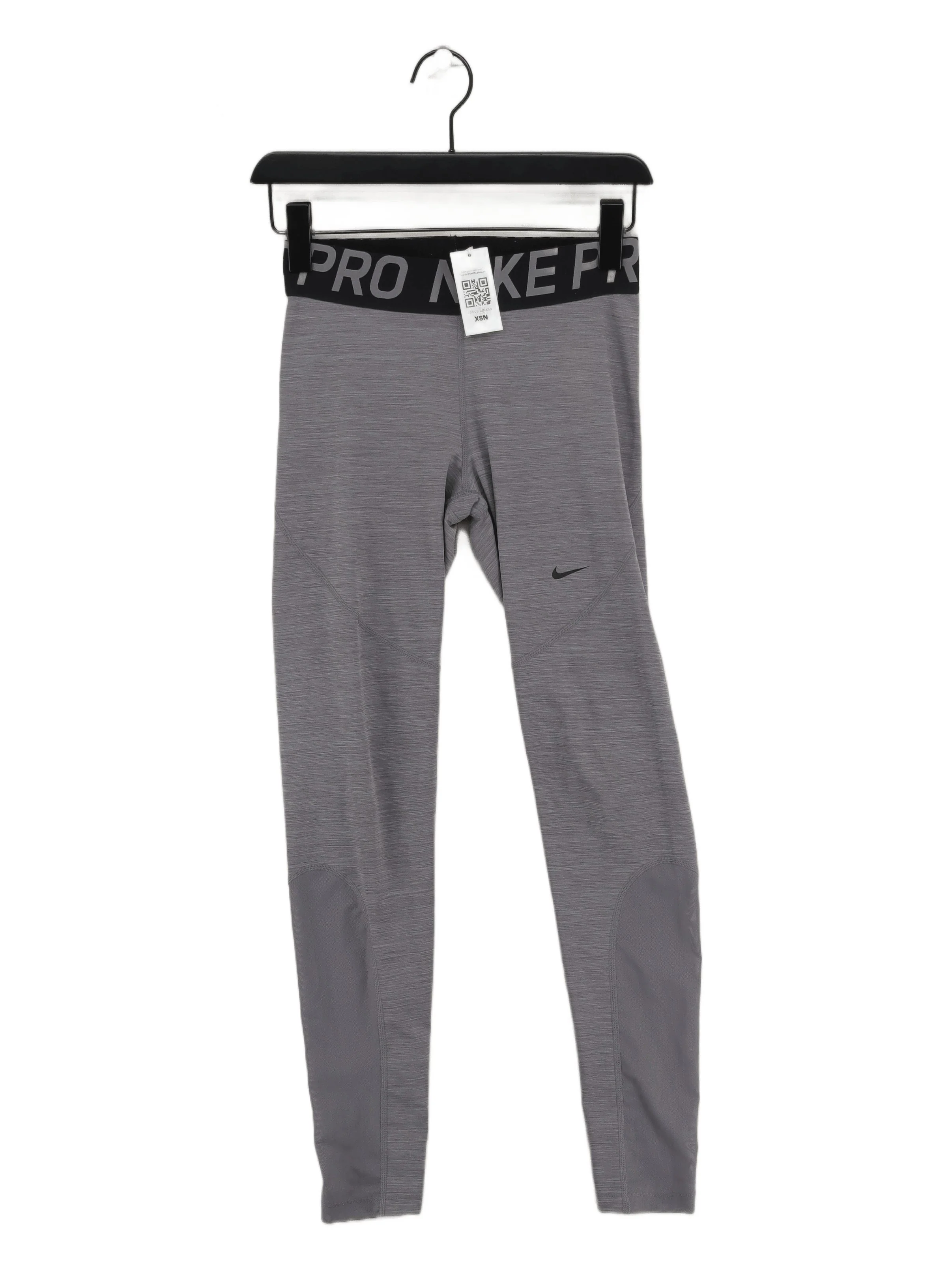 Nike Women's Leggings M Grey Polyester with Elastane Full length