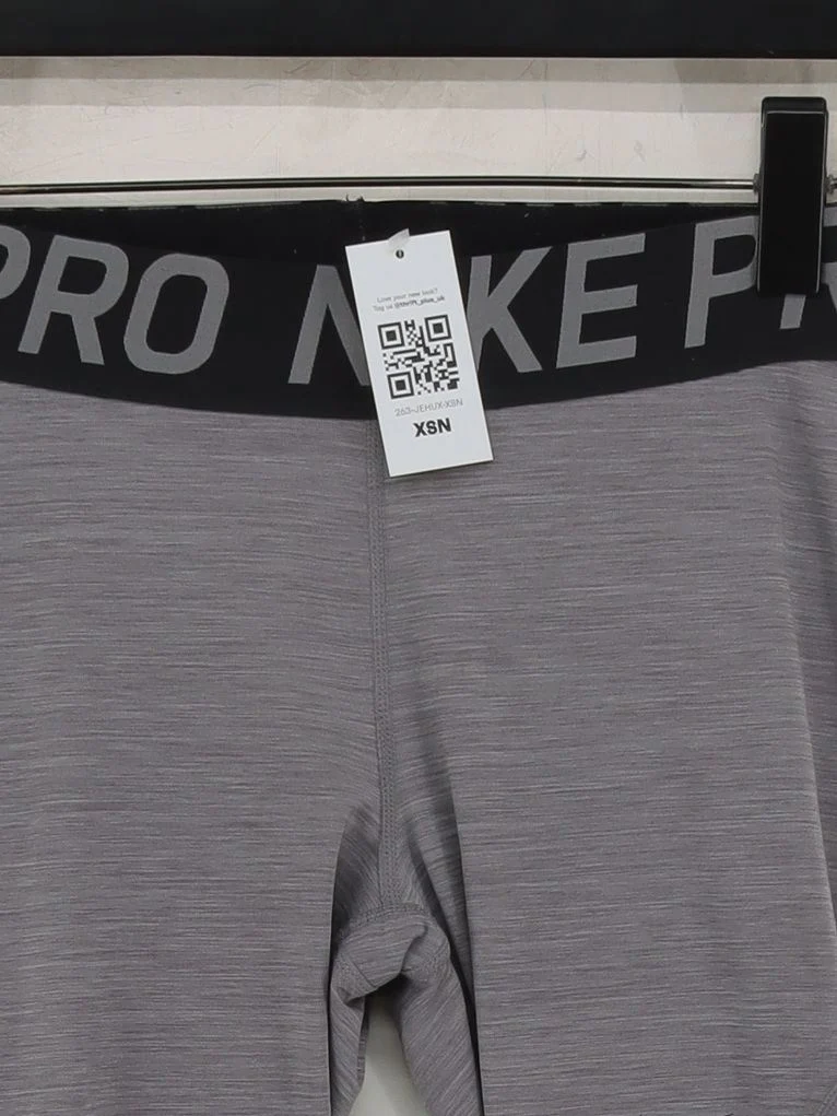 Nike Women's Leggings M Grey Polyester with Elastane Full length - Image 3