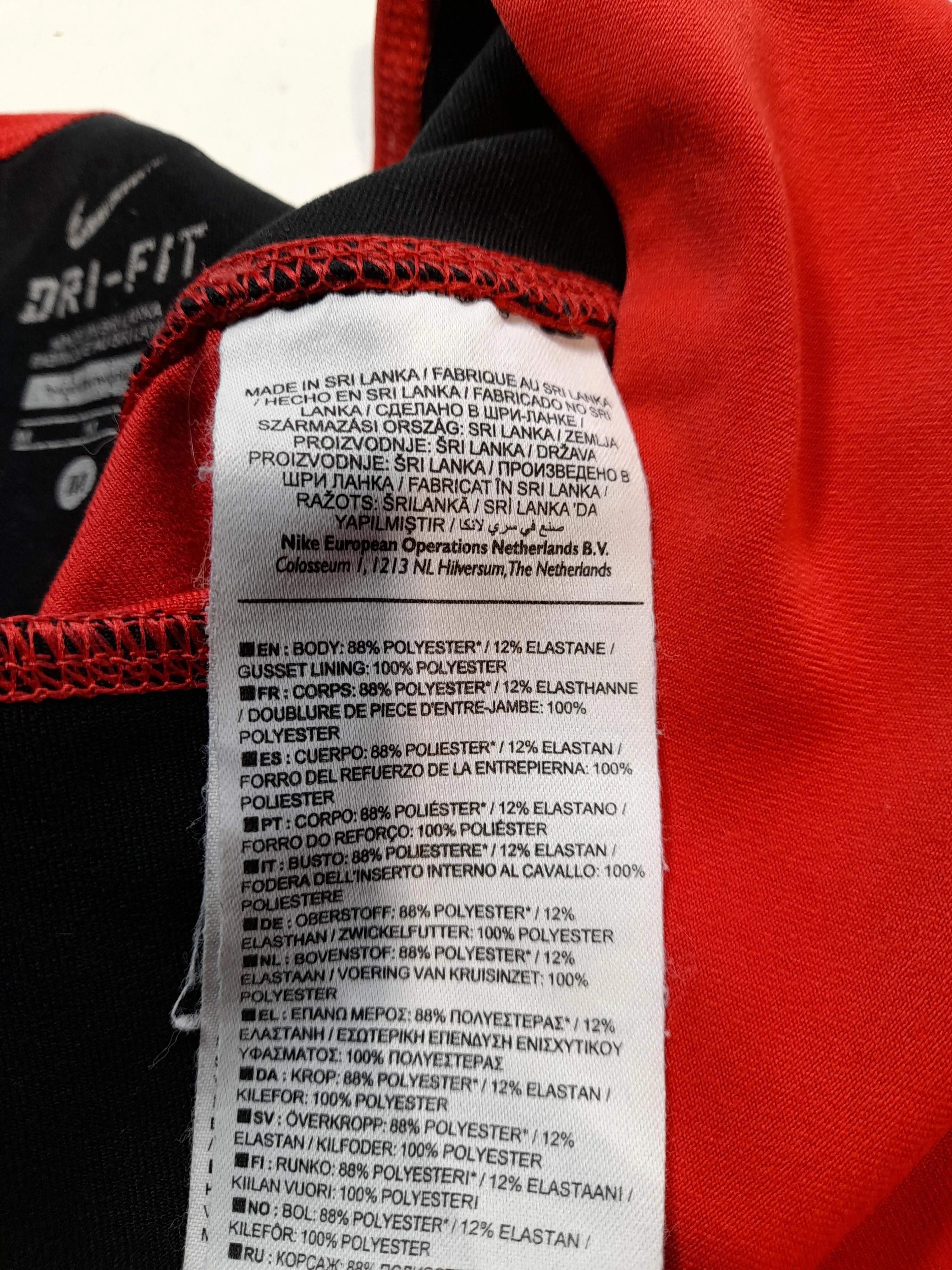 Nike Women's Leggings M Red Polyester with Elastane Full length - Image 6