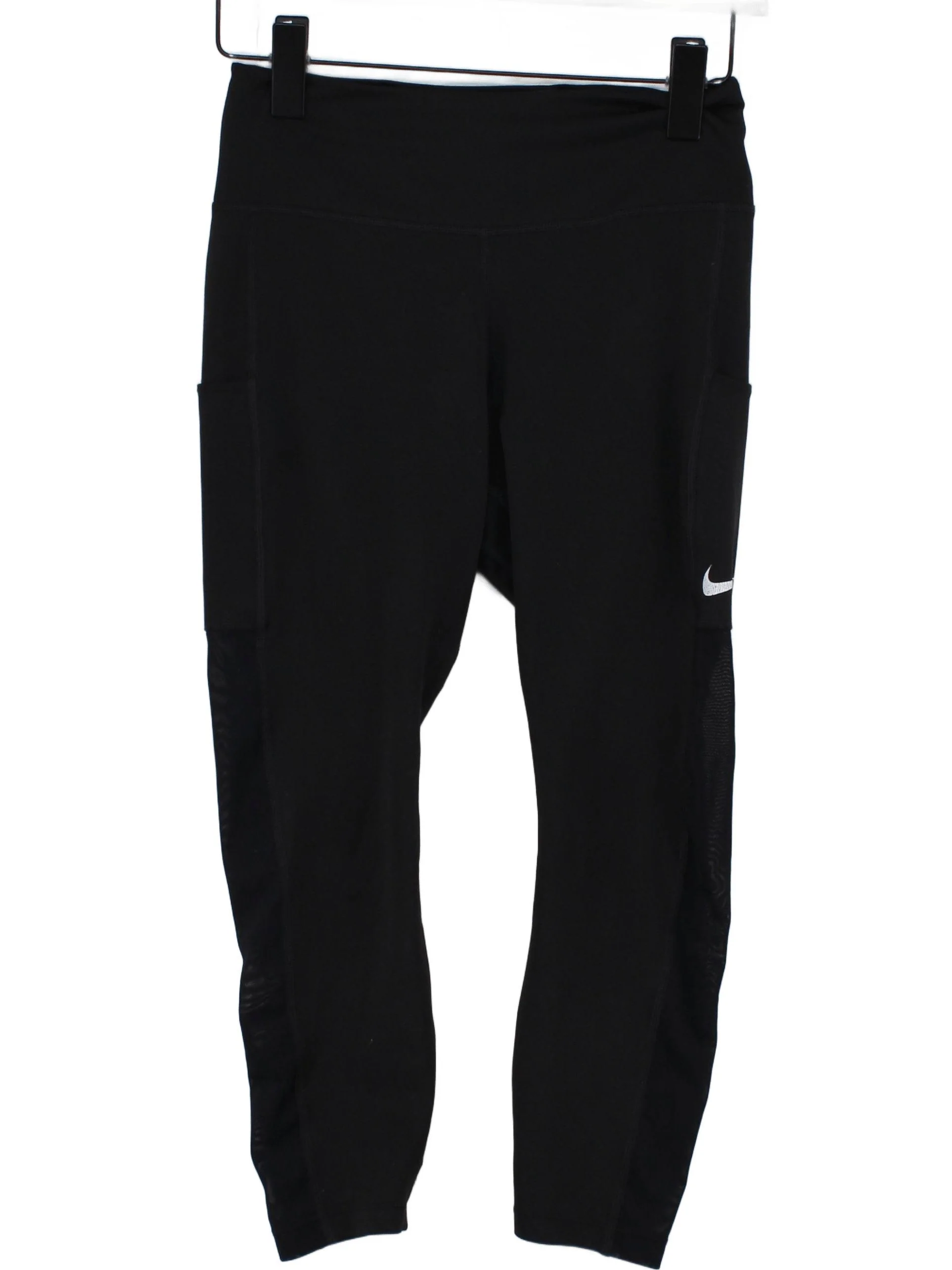 Nike Women's Leggings S Black 100% Polyester Capri