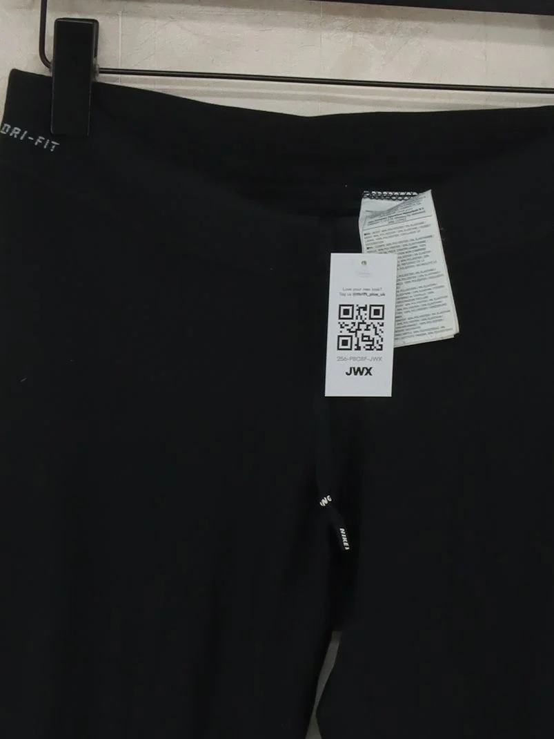 Nike Women's Leggings S Black Polyester with Elastane Full length - Image 3