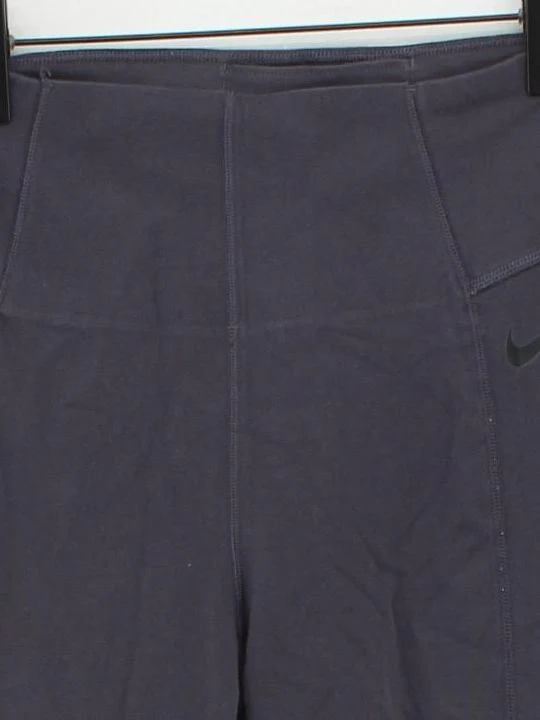Nike Women's Leggings S Grey Cotton with Polyester, Elastane Full length - Image 3