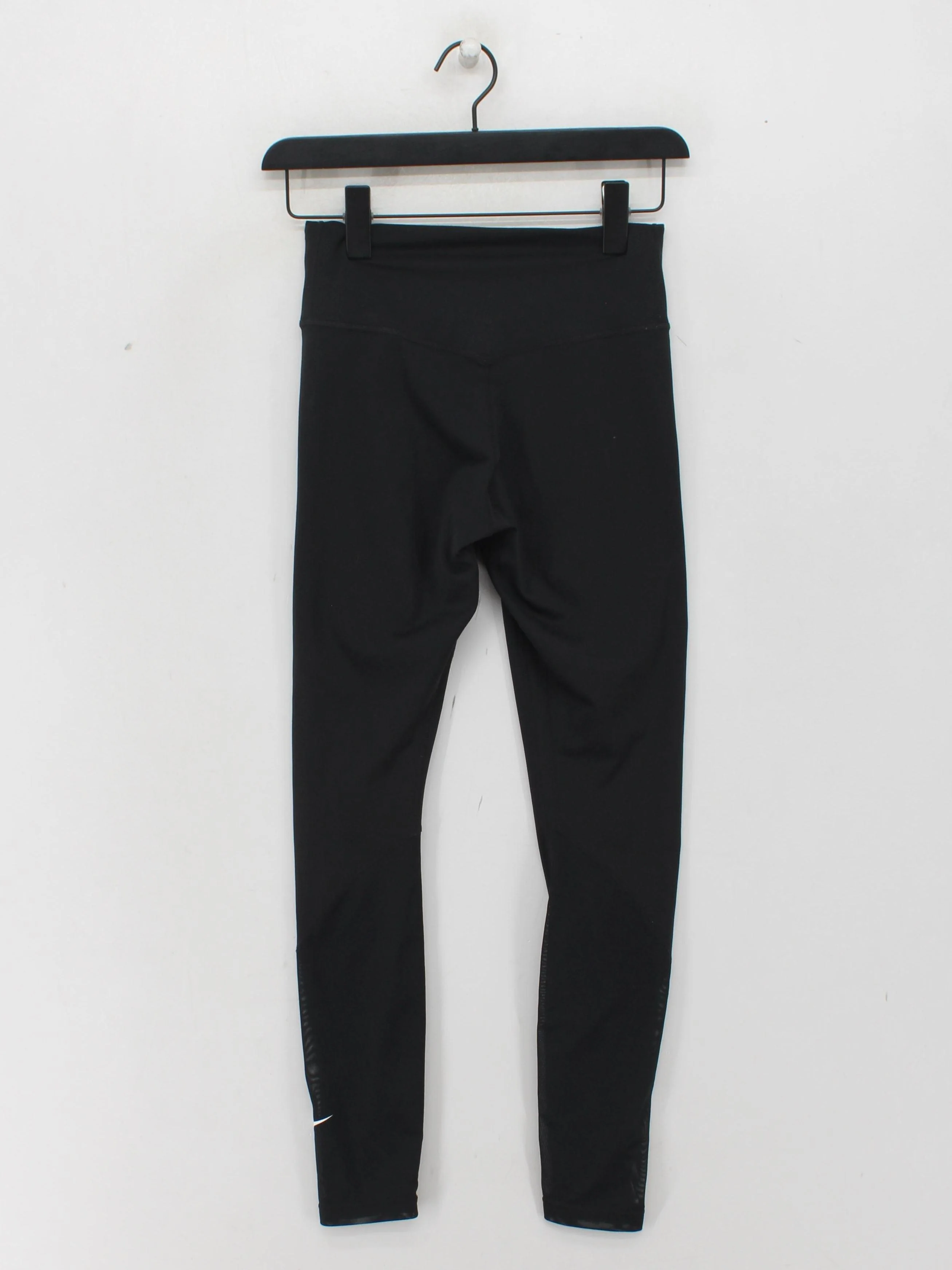 Nike Women's Leggings XS Black Polyester with Elastane, Polyamide Full length - Image 2