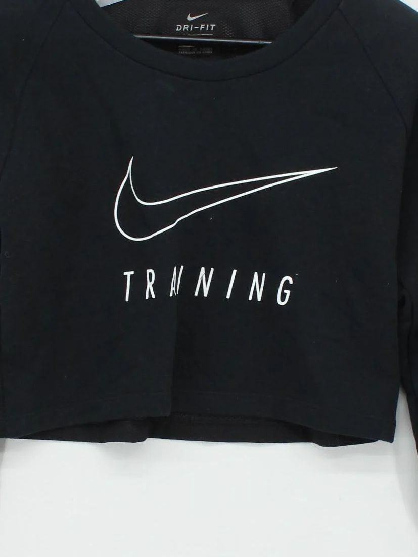 Nike Women's Loungewear M Black Cotton with Polyester, Spandex Basic - Image 3