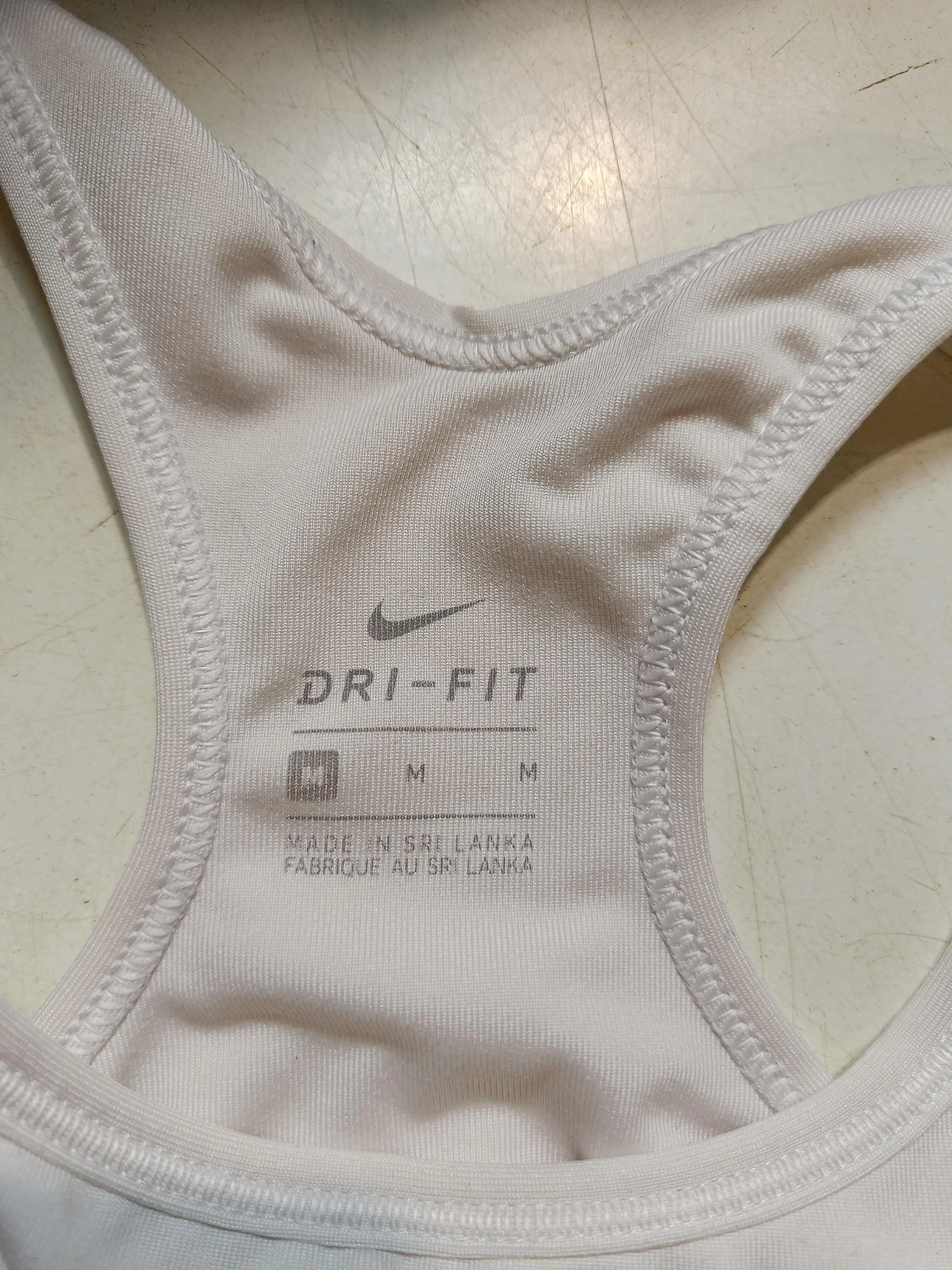 Nike Women's Loungewear M Cream Polyester with Elastane, Nylon, Spandex Basic - Image 5
