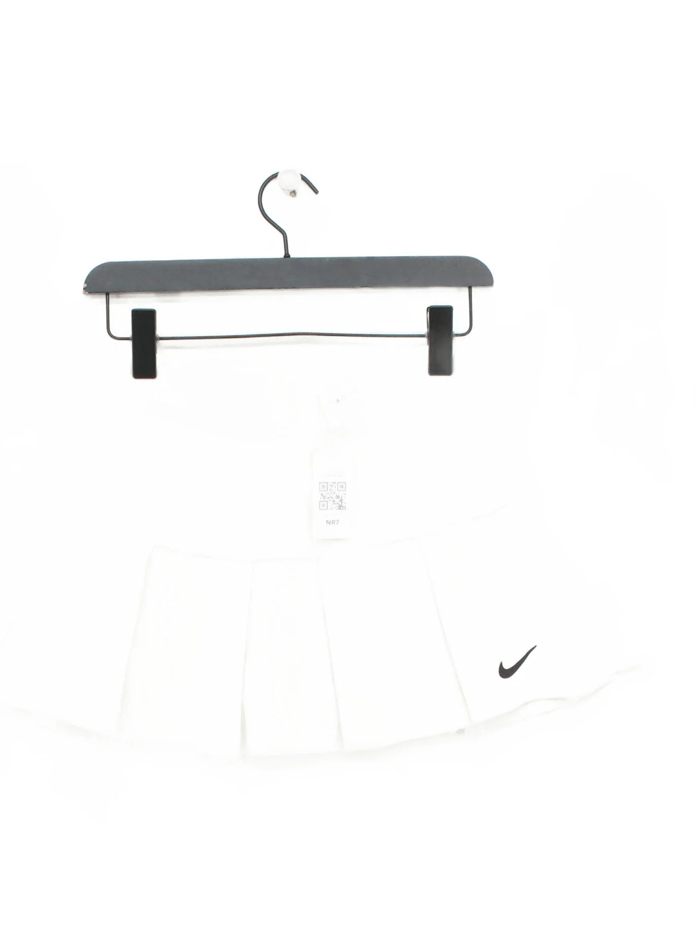 Nike Women's Mini Skirt S White Polyester with Elastane Short Mini