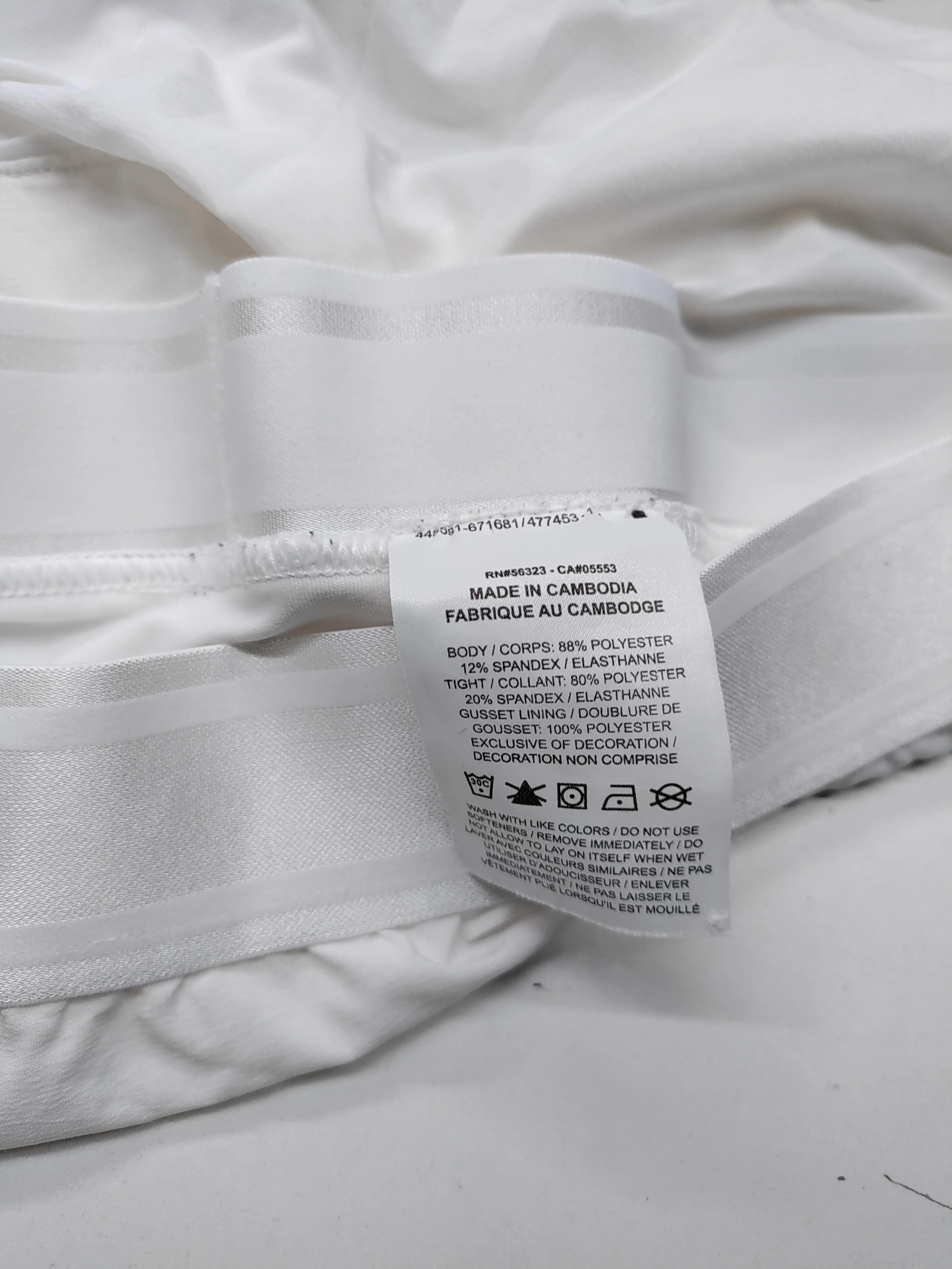 Nike Women's Mini Skirt S White Polyester with Elastane Short Mini - Image 6
