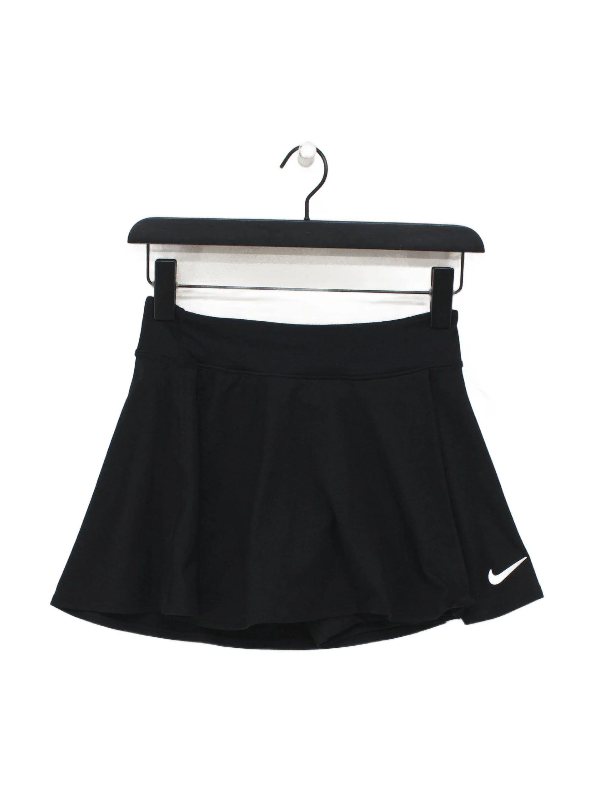 Nike Women's Mini Skirt XS Black Polyester with Elastane Short Mini