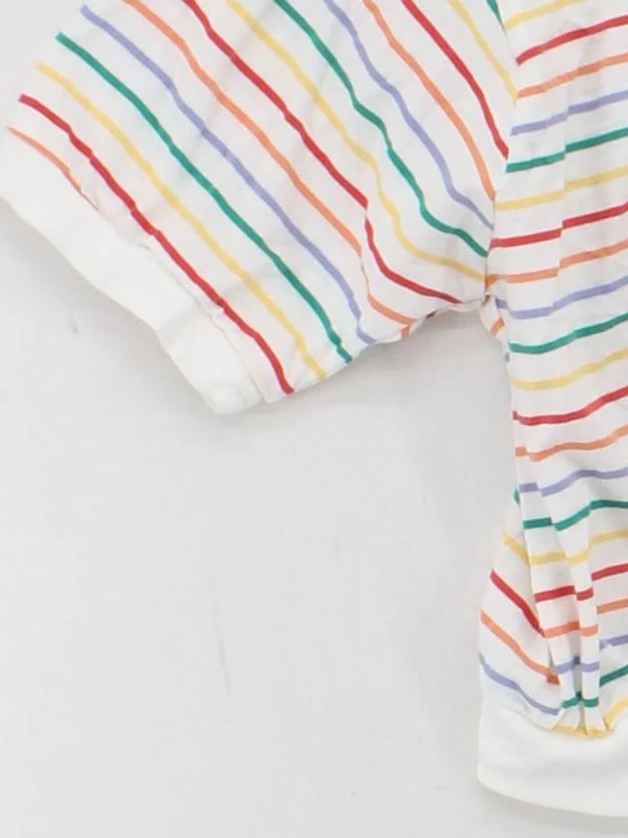 Nike Women's Polo M Multi Striped 100% Cotton Short Sleeve Collared Basic - Image 4