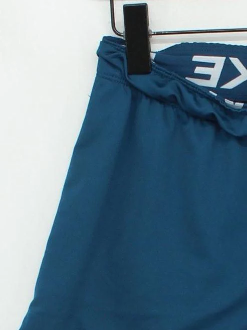 Nike Women's Shorts S Blue 100% Polyester Sweat - Image 4