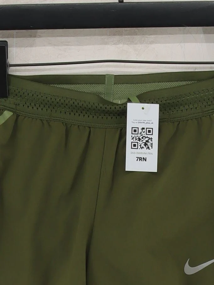 Nike Women's Shorts S Green Polyester with Elastane Sweat - Image 3