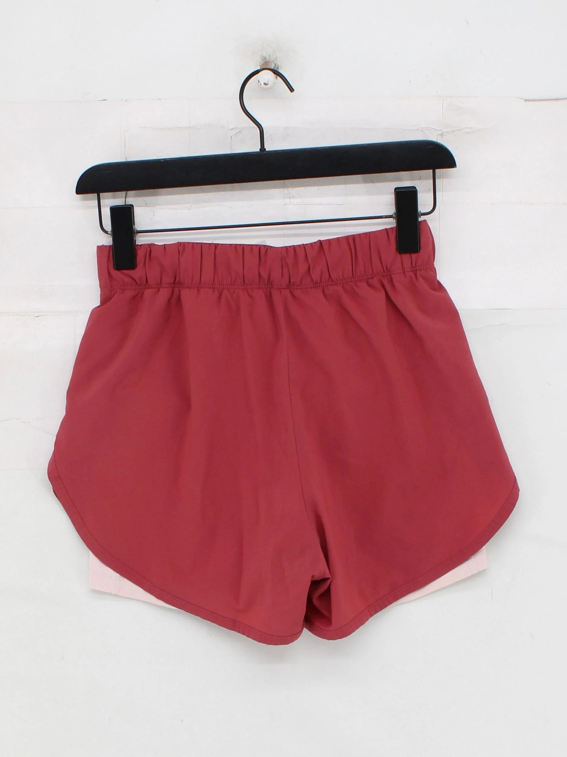 Nike Women's Shorts S Red Polyester with Spandex Sweat - Image 2