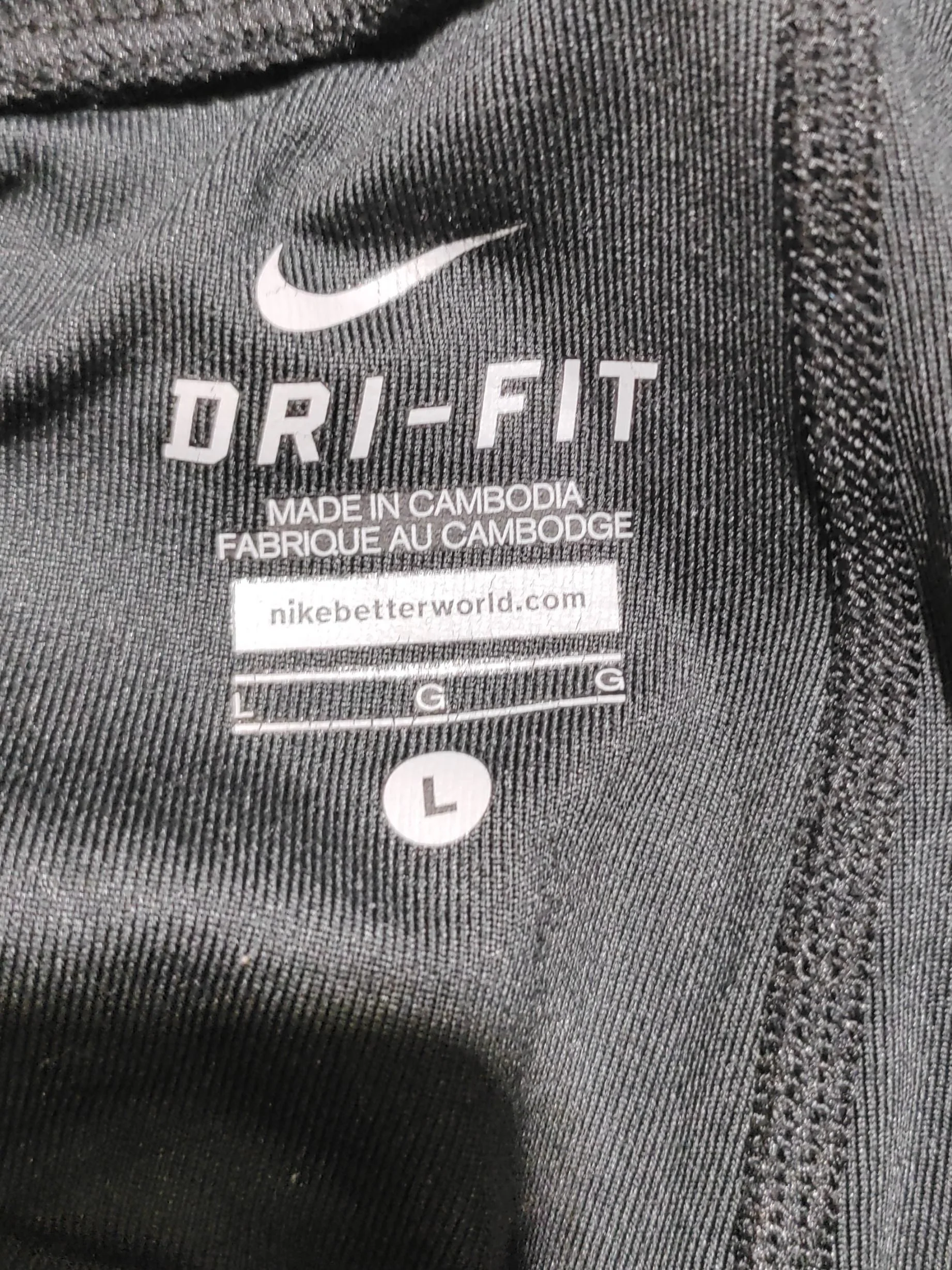Nike Women's Sports Bottoms L Black Polyester with Spandex Sweatpants - Image 5