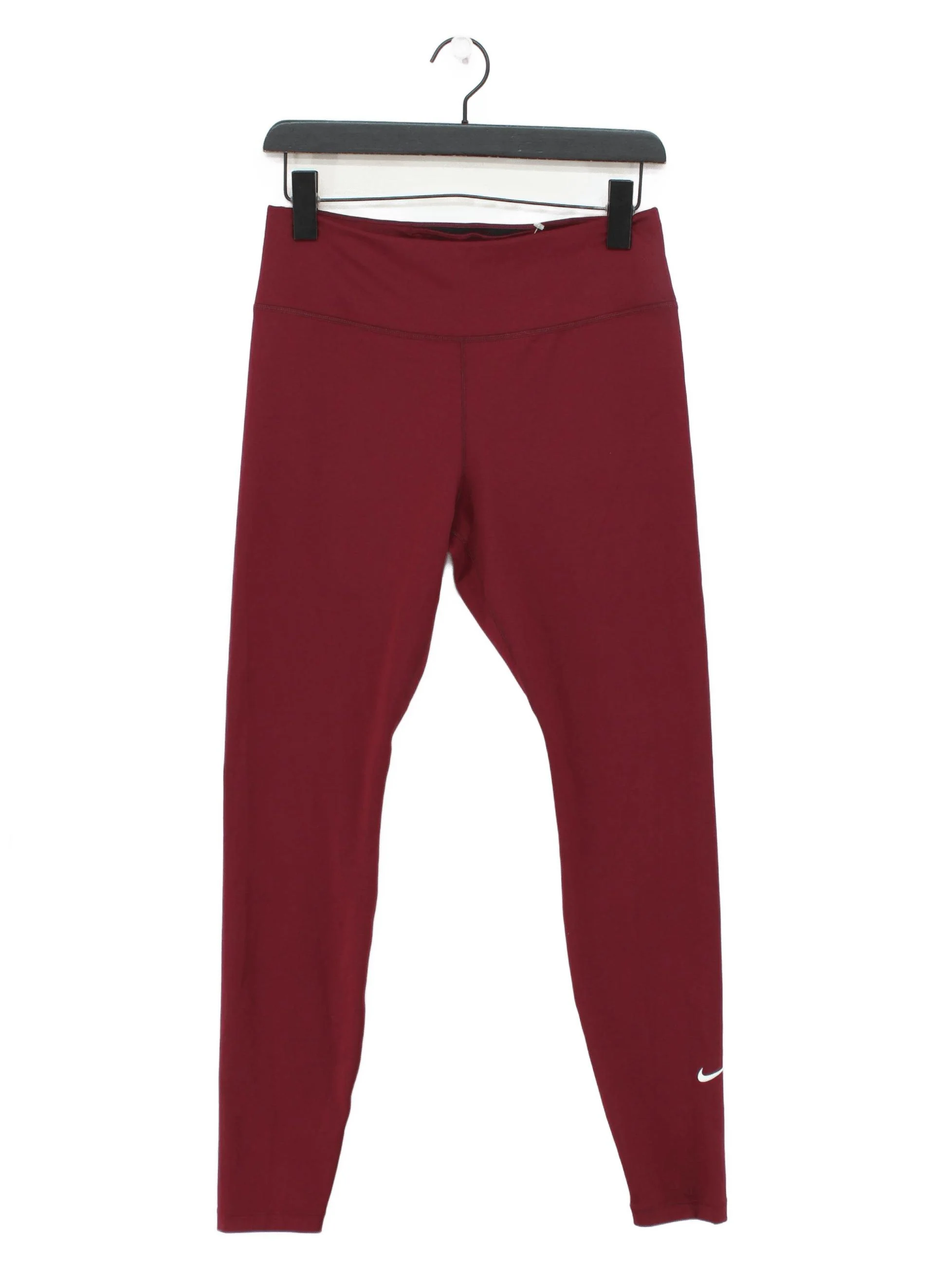 Nike Women's Sports Bottoms L Red Polyester with Elastane Sweatpants