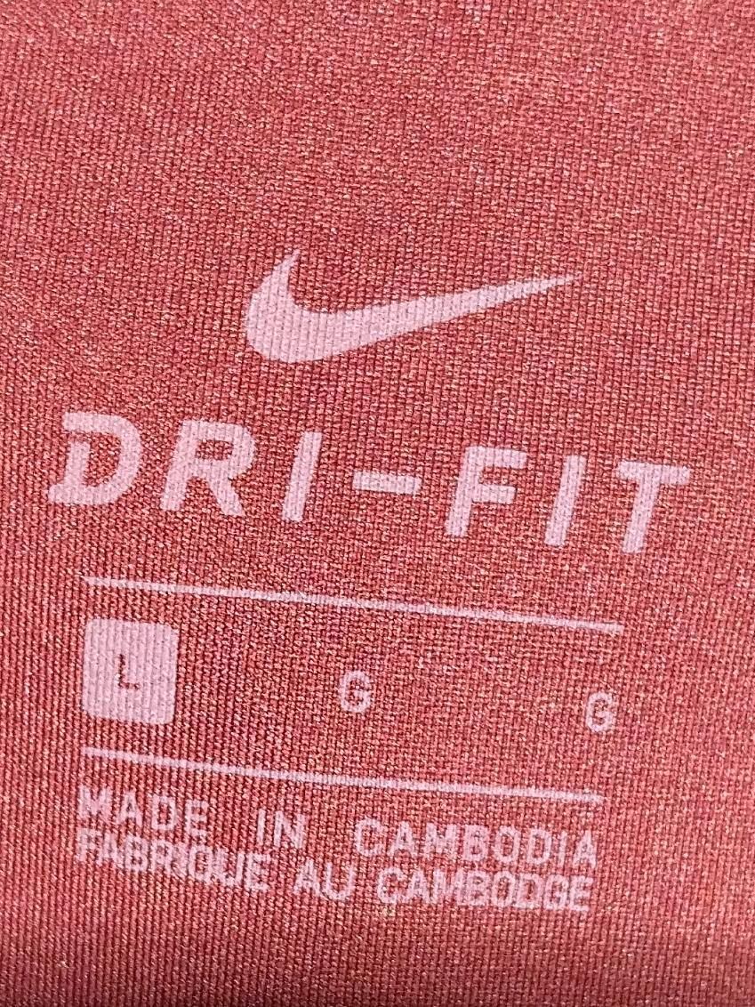 Nike Women's Sports Bottoms L Red Polyester with Elastane Sweatpants - Image 5