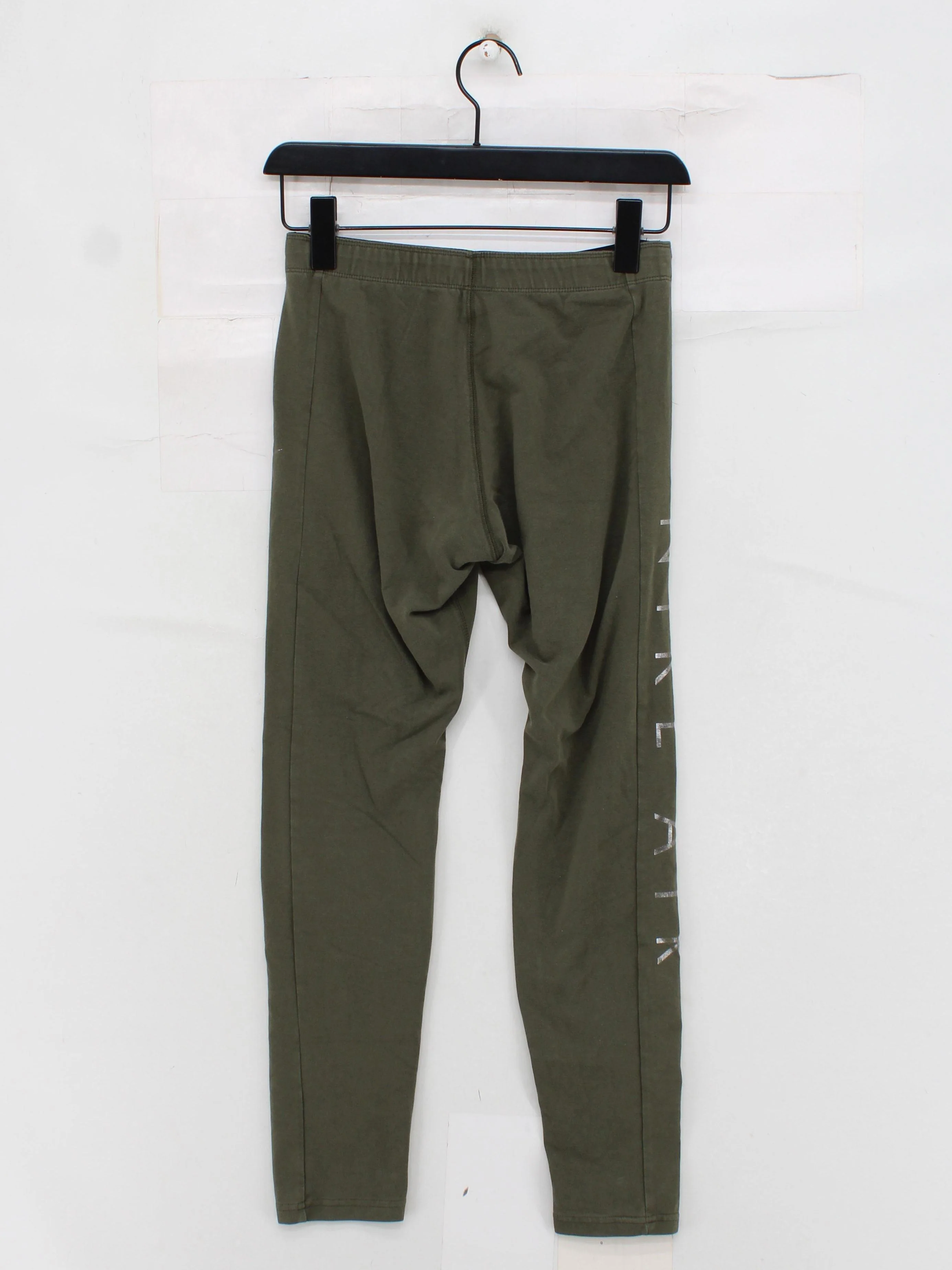Nike Women's Sports Bottoms M Green Cotton with Polyester, Elastane Sweatpants - Image 2