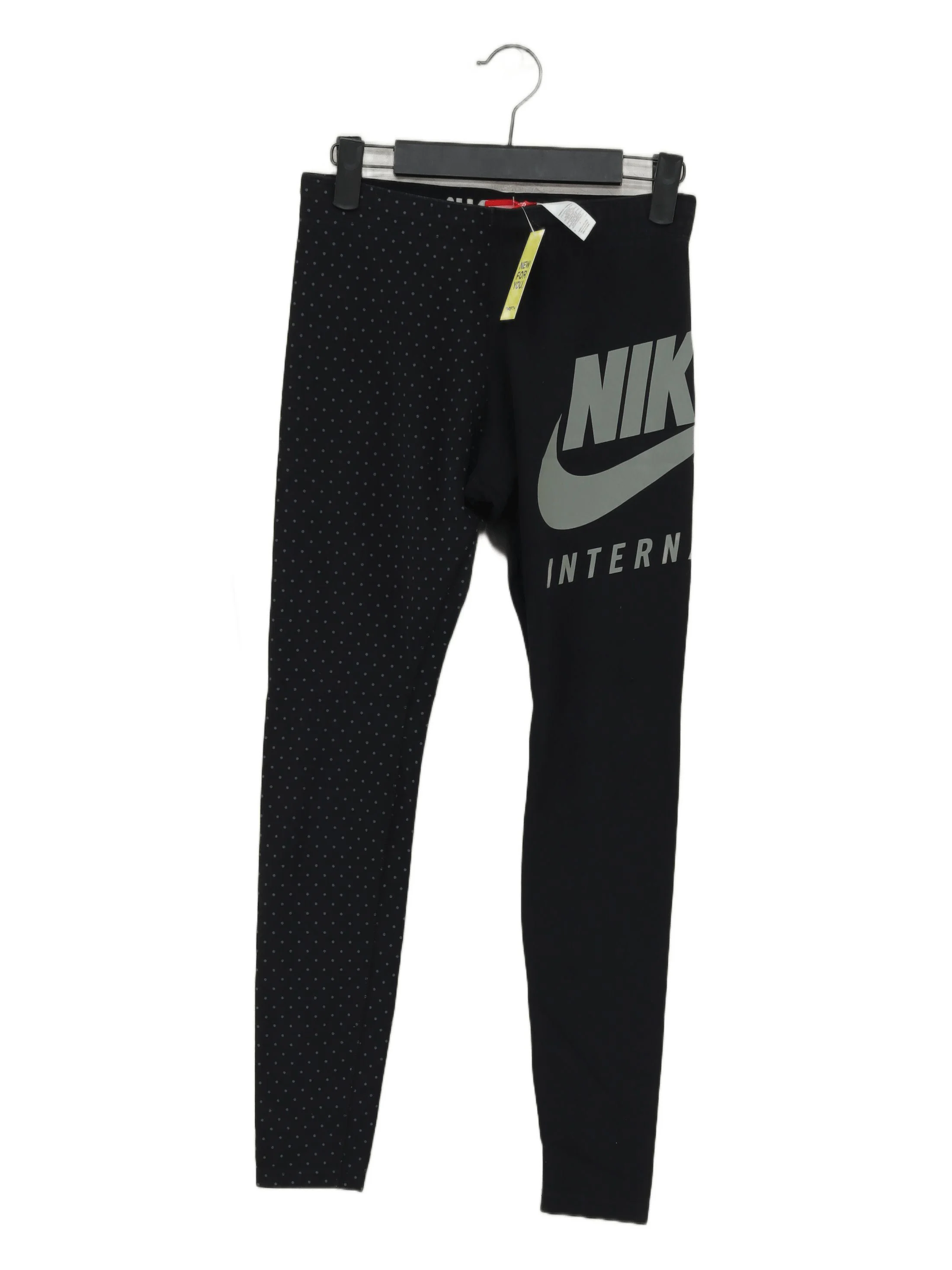 Nike Women's Sports Bottoms S Black Cotton with Polyester, Elastane Sweatpants
